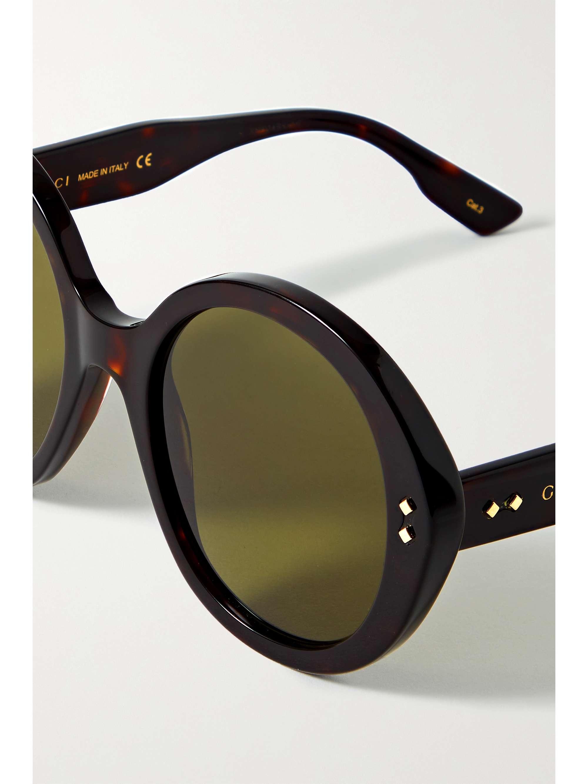 GUCCI EYEWEAR Nouvelle Vague oversized round-frame acetate sunglasses