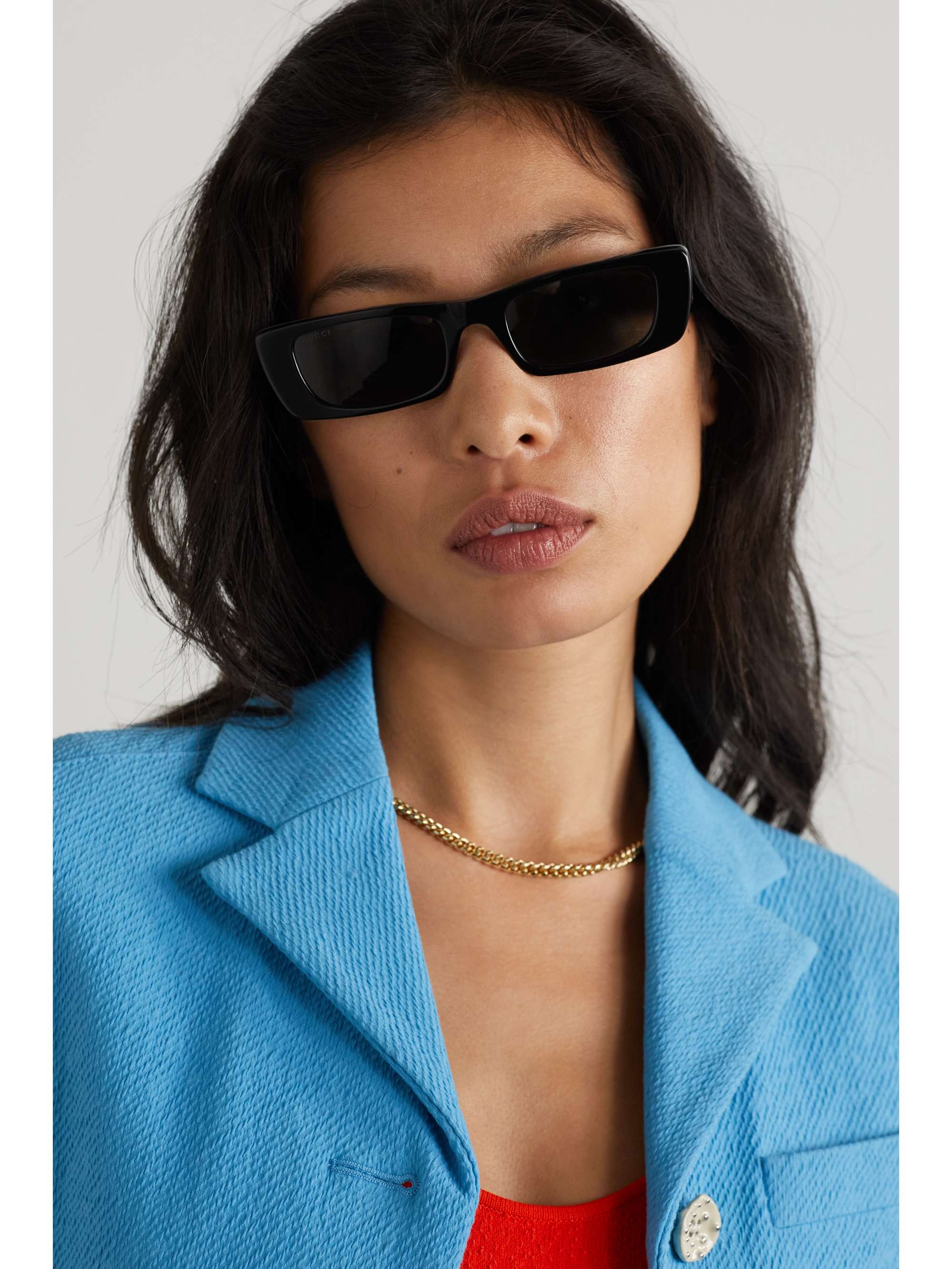 gucci rectangle sunglasses