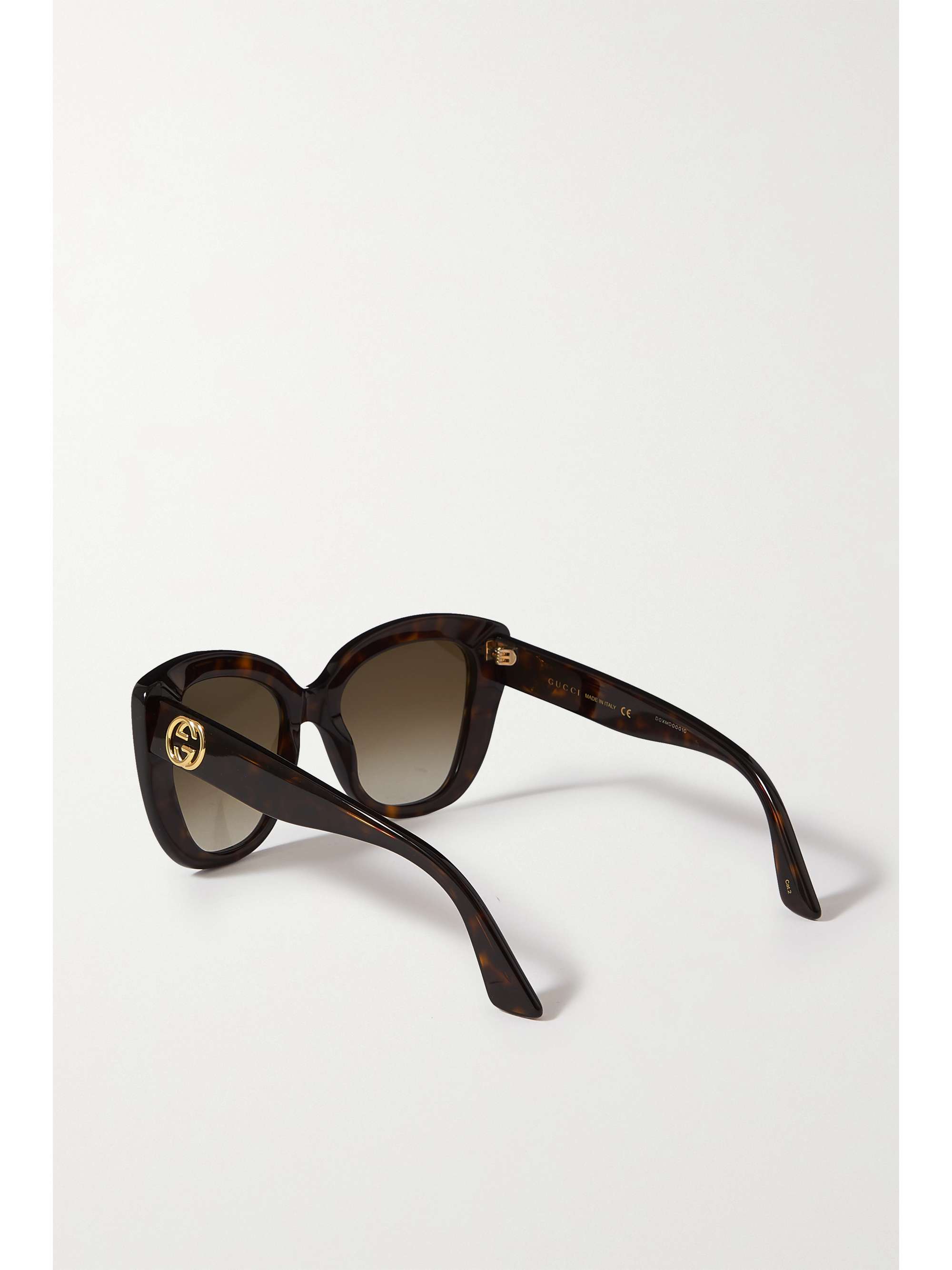 GUCCI EYEWEAR GG cat-eye tortoiseshell acetate sunglasses