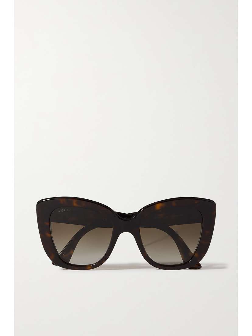Gucci Eyewear Gg Cat-eye Tortoiseshell Acetate Sunglasses