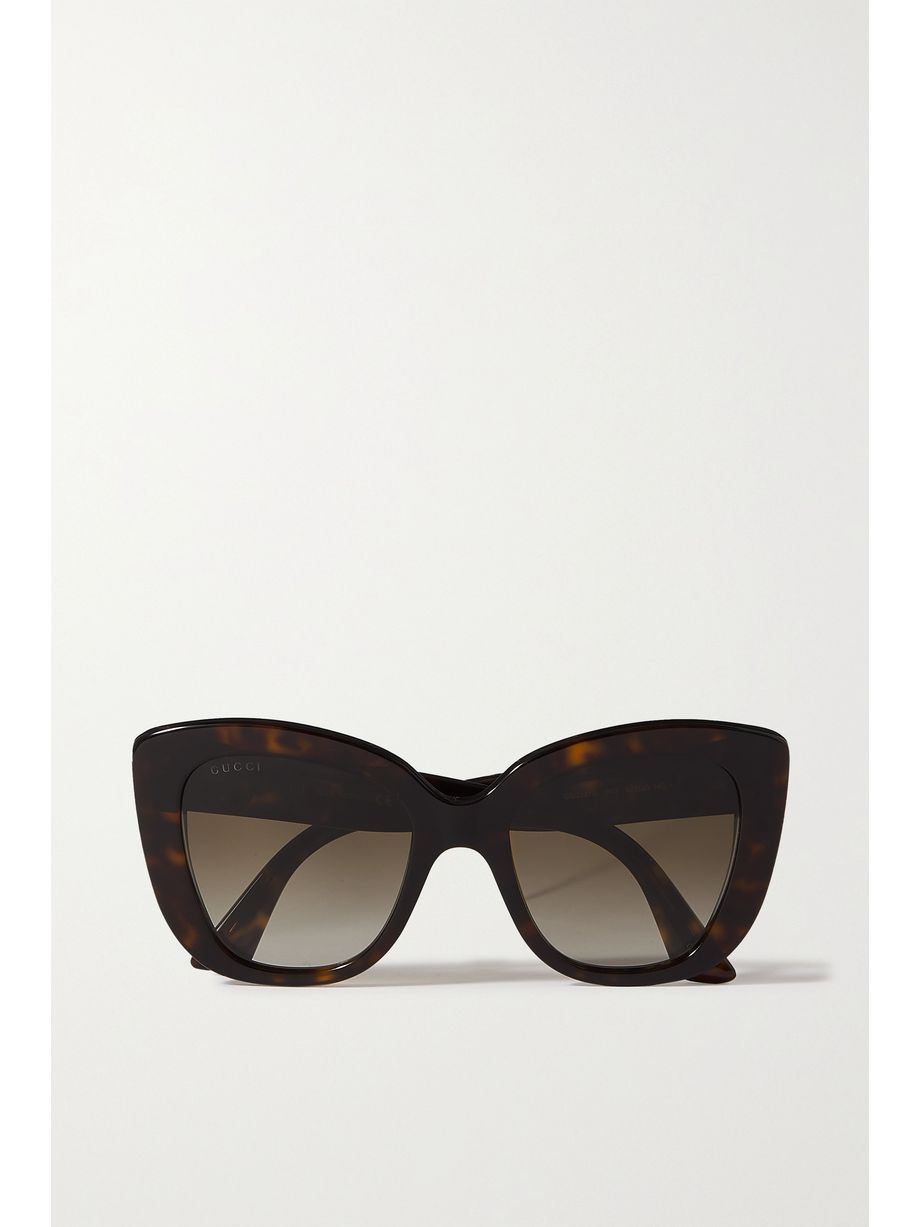 Cat-eye tortoiseshell acetate sunglasses, Gucci