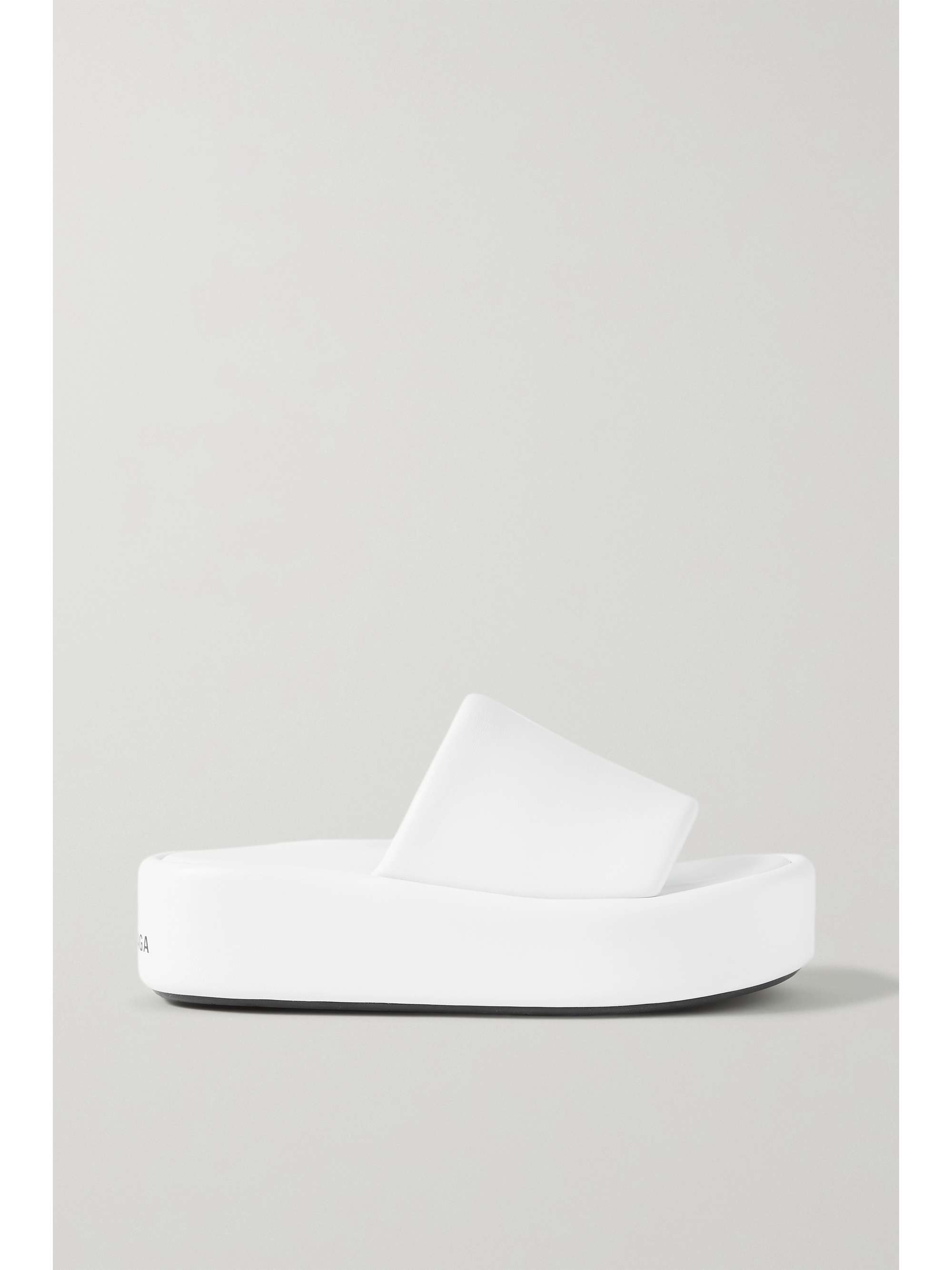 white platform slides