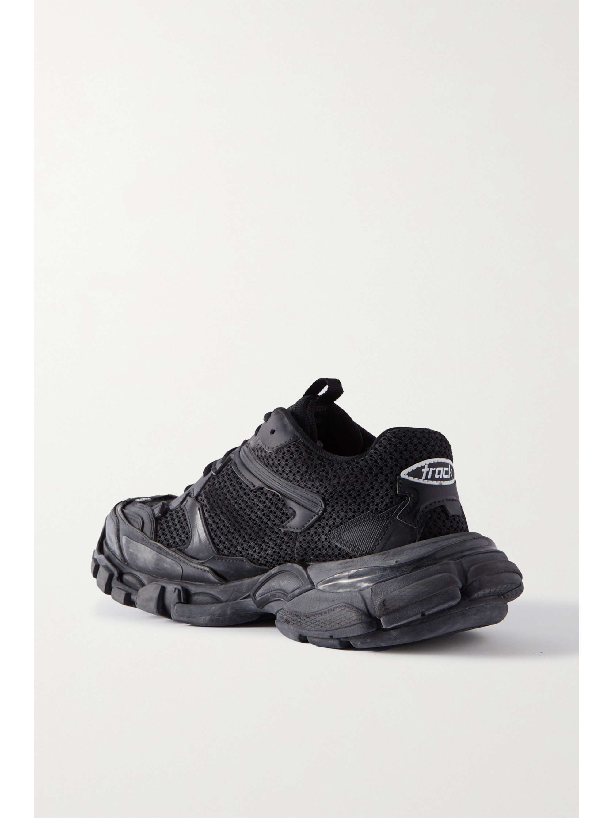 BALENCIAGA Track 3 leather-trimmed mesh sneakers