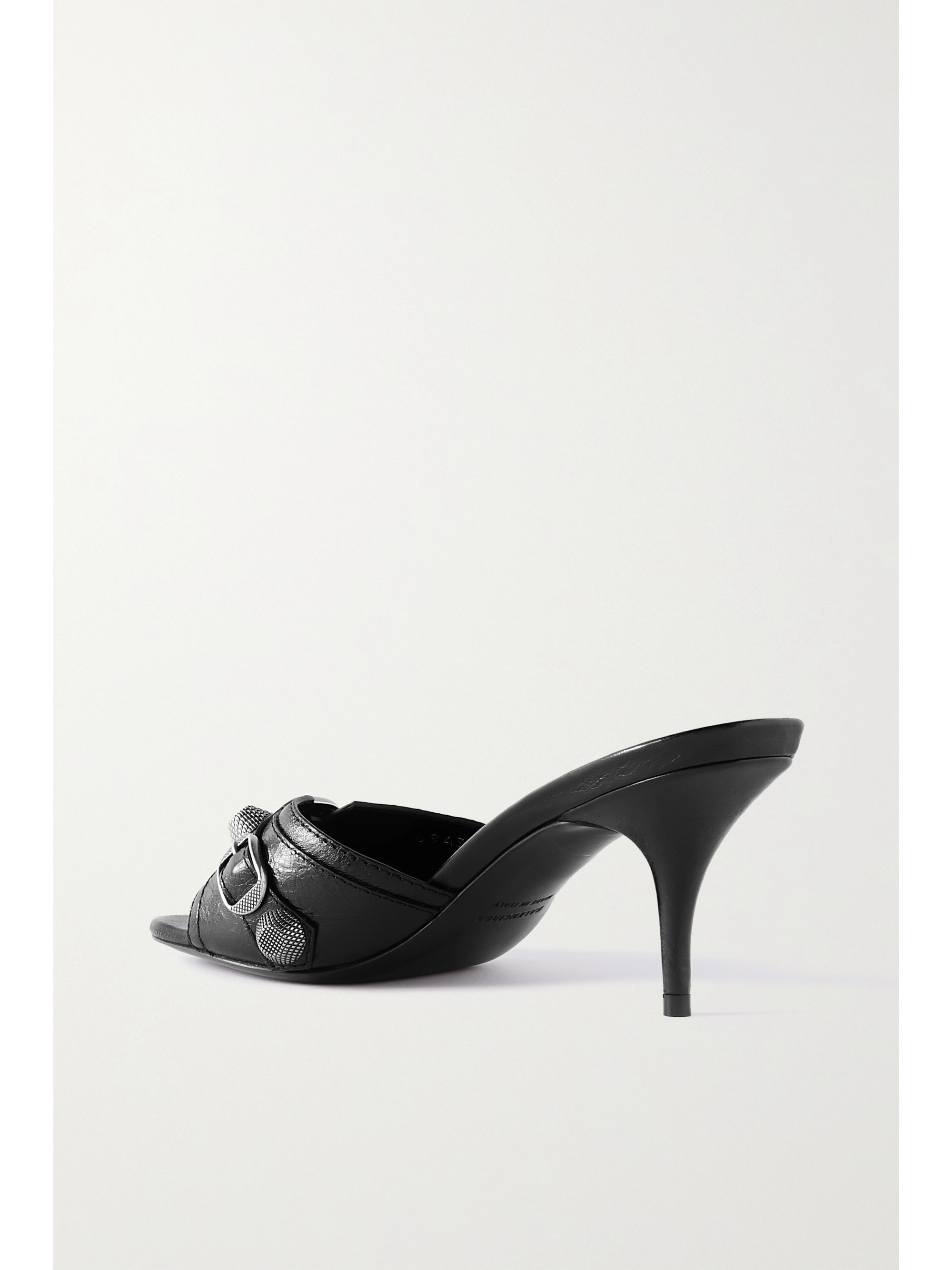 Balenciaga Cagole studded leather mules