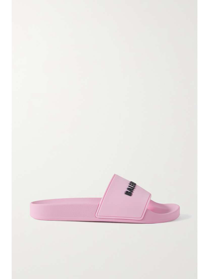 Balenciaga Piscine Logo-embossed Rubber Slides