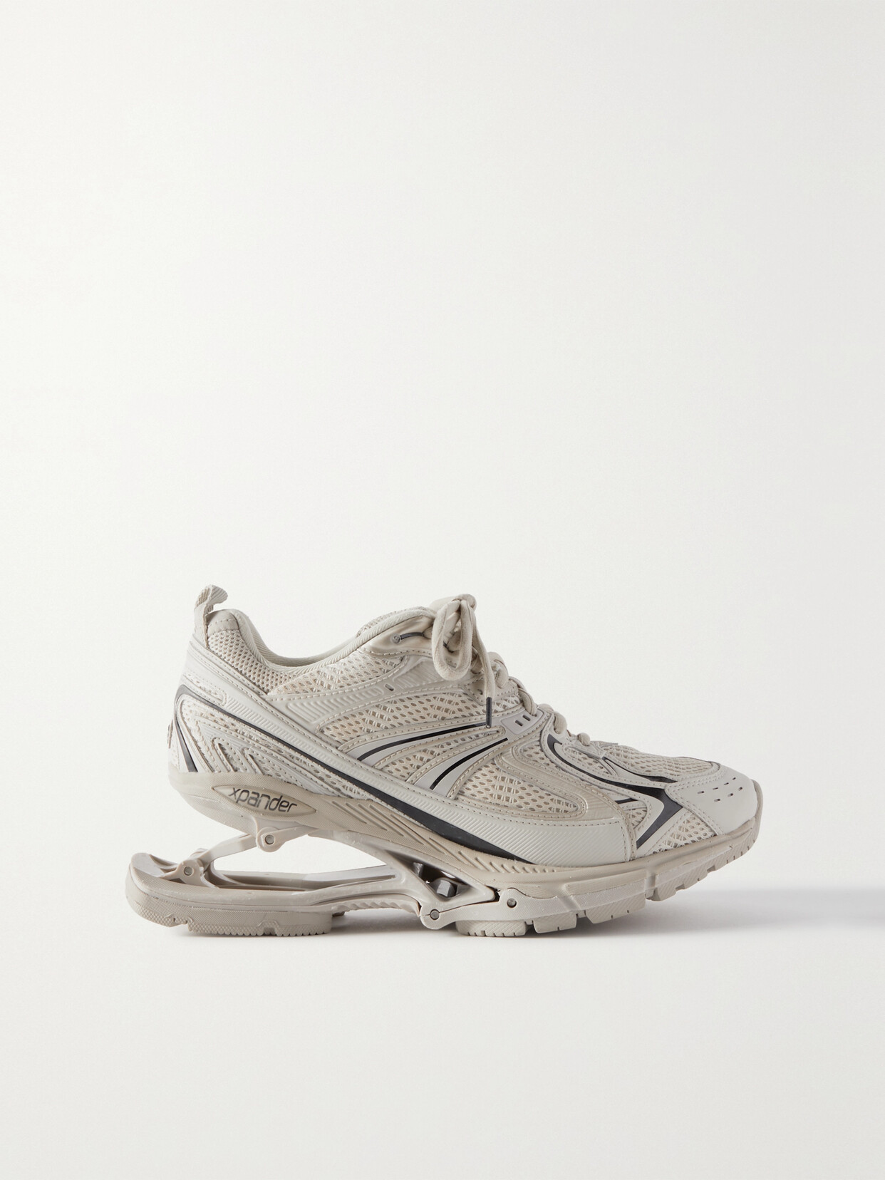 Balenciaga X-pander Mesh And Rubber Sneakers - Neutrals