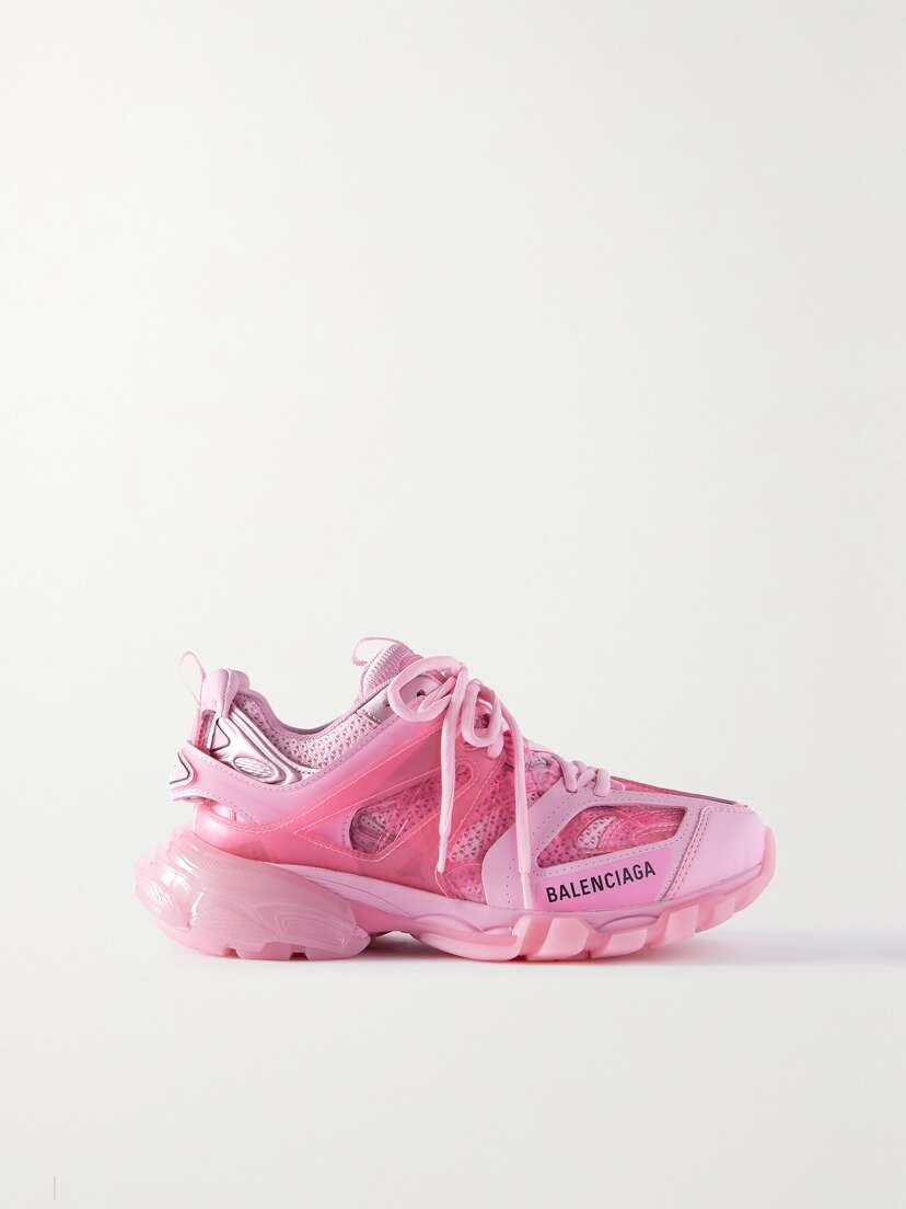Balenciaga Track Logo-detailed Mesh And Rubber Sneakers