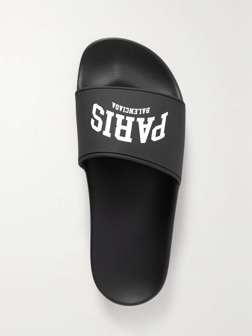 Balenciaga Cities Pool Logo-print Rubber Slides