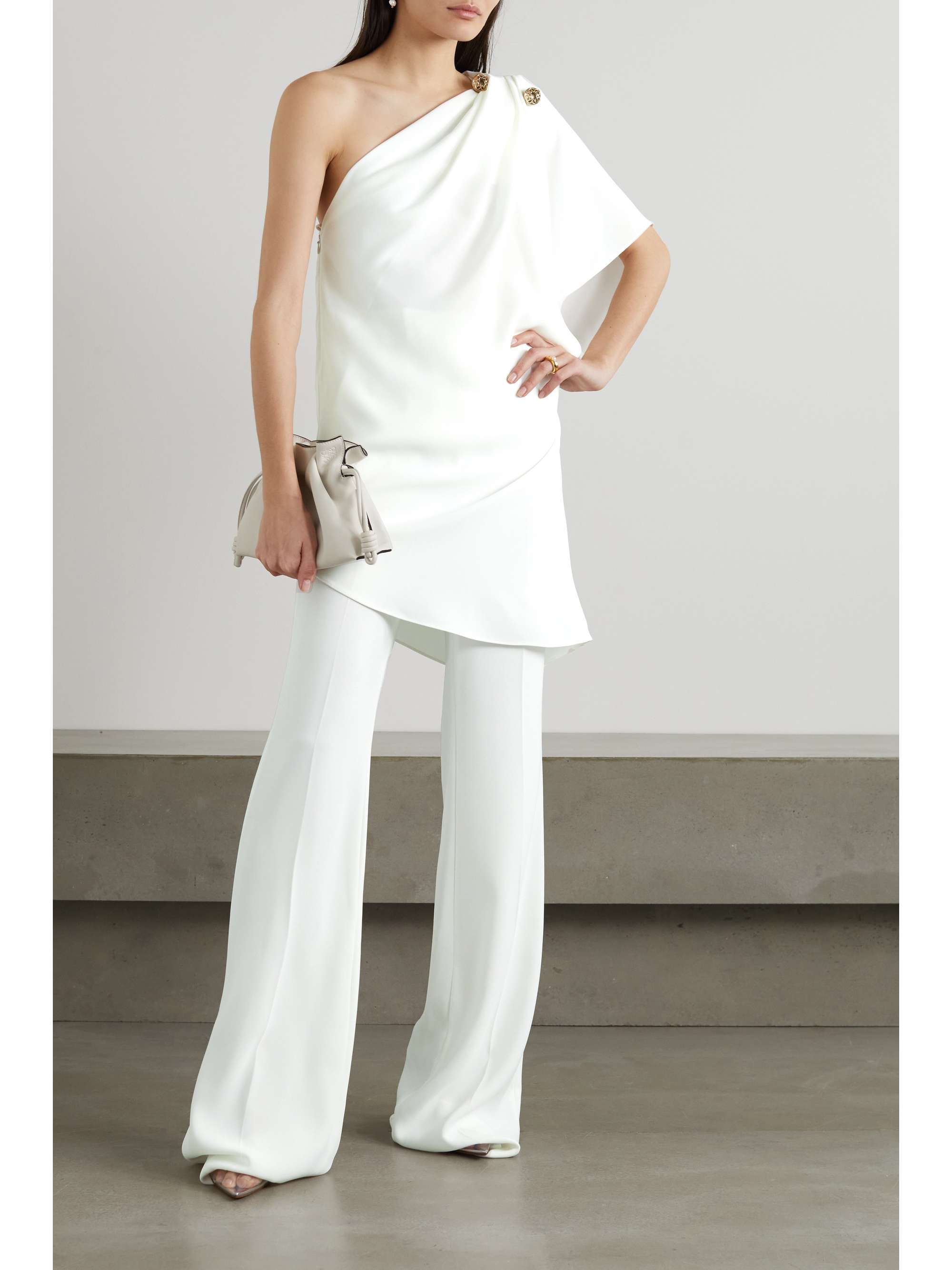ELIE SAAB Crepe wide-leg pants