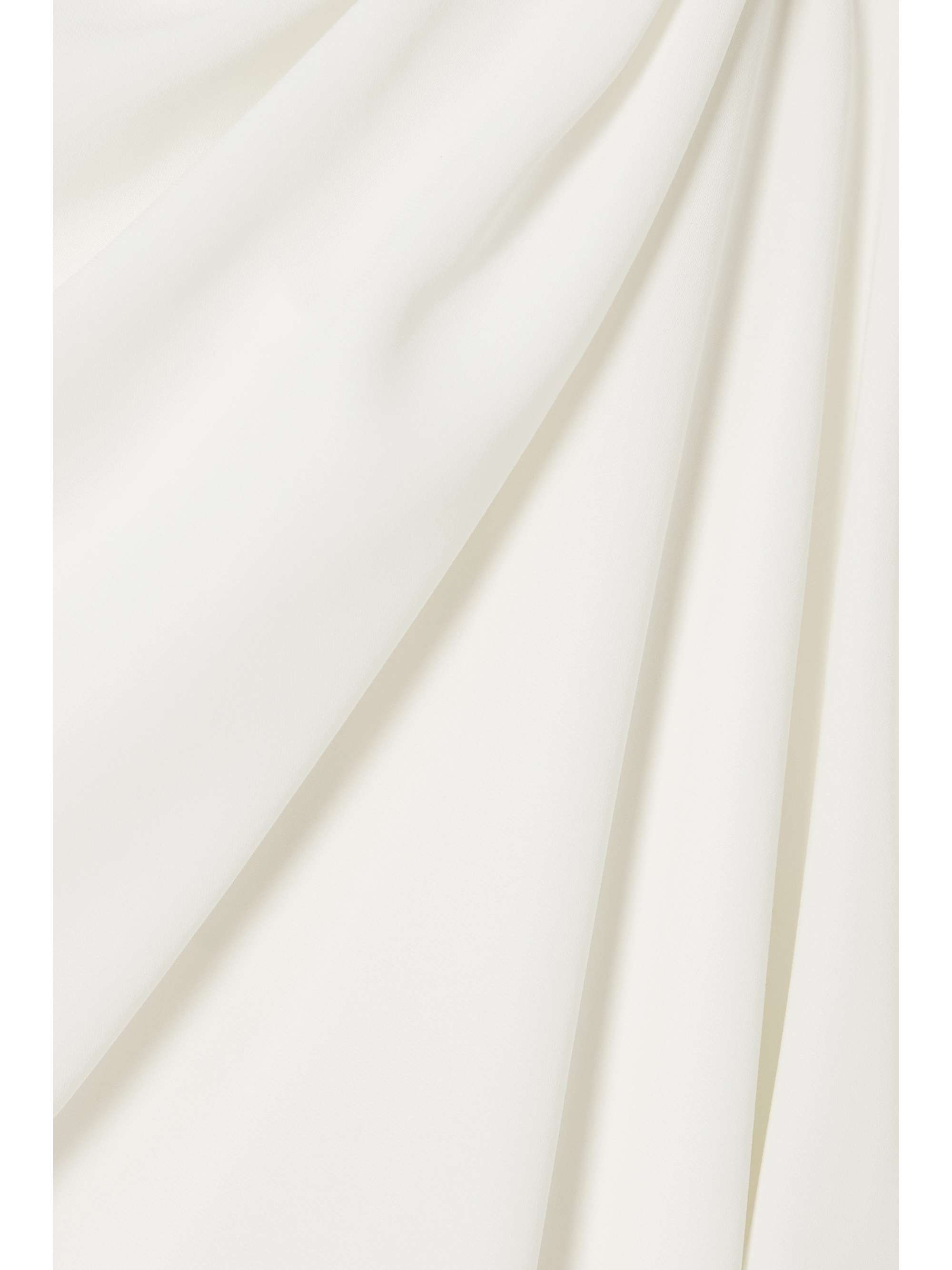 ELIE SAAB One-sleeve draped crepe top