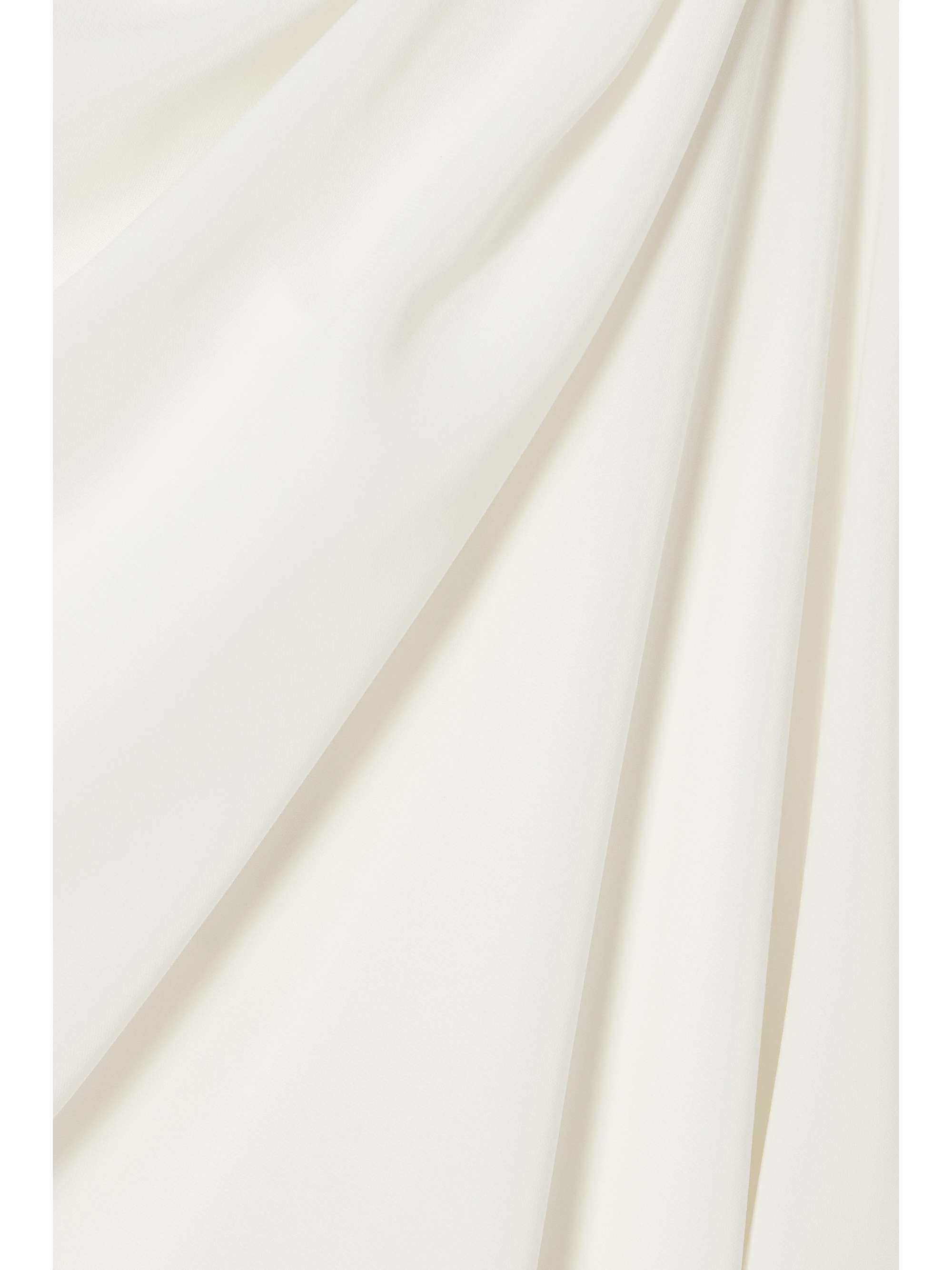 ELIE SAAB One-sleeve draped crepe top | NET-A-PORTER