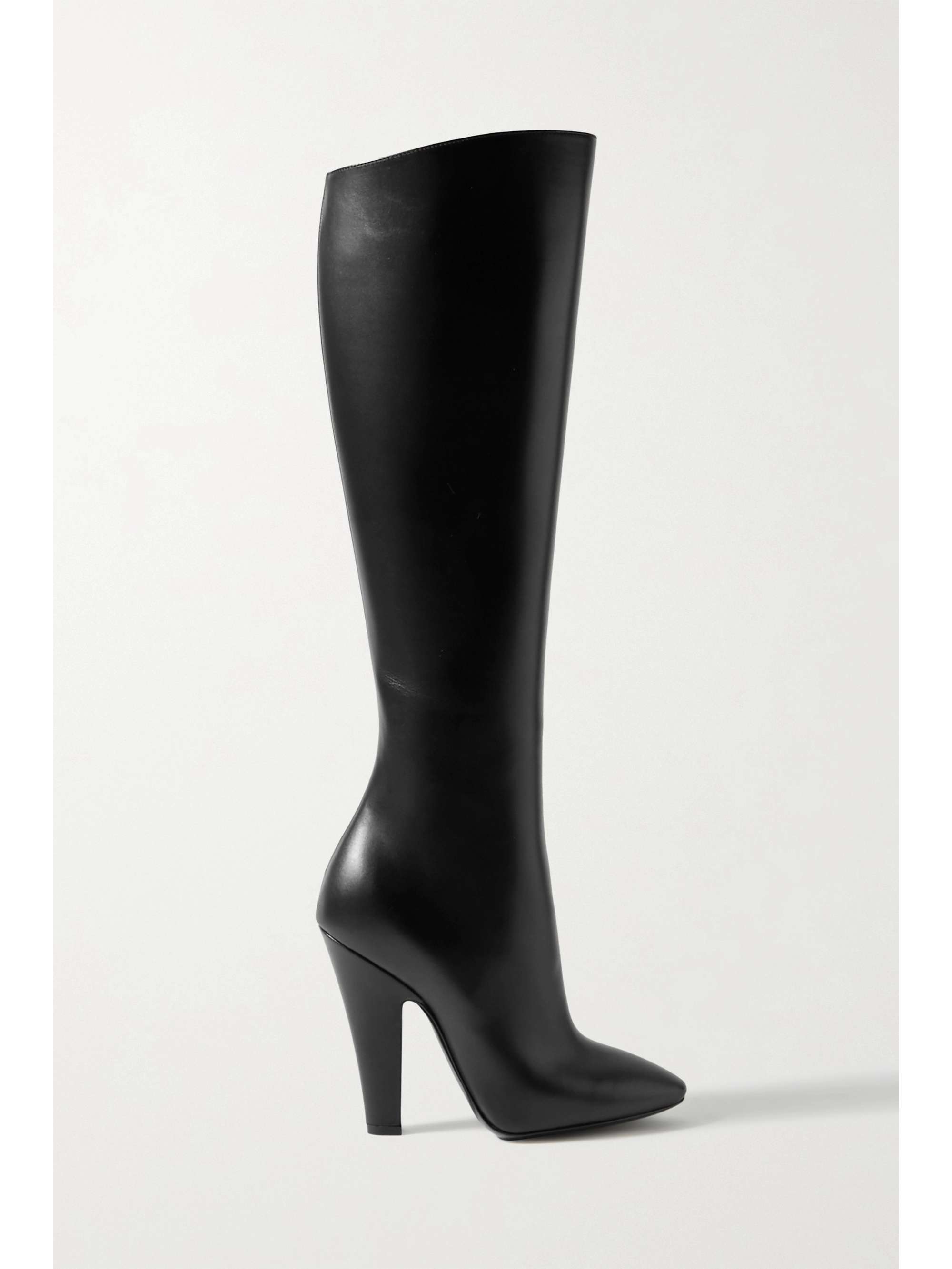 leather below knee boots