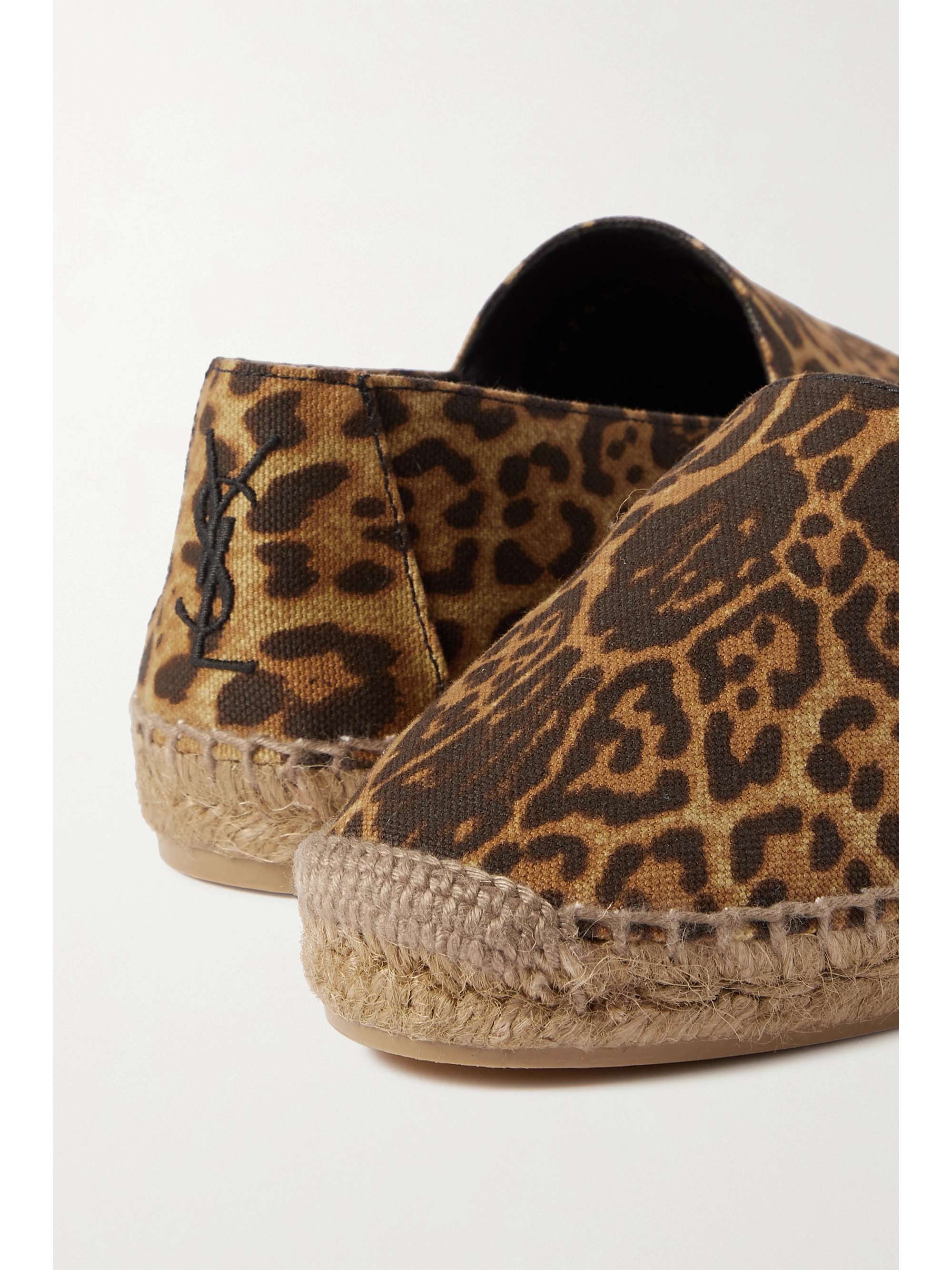 saint laurent leopard print espadrilles