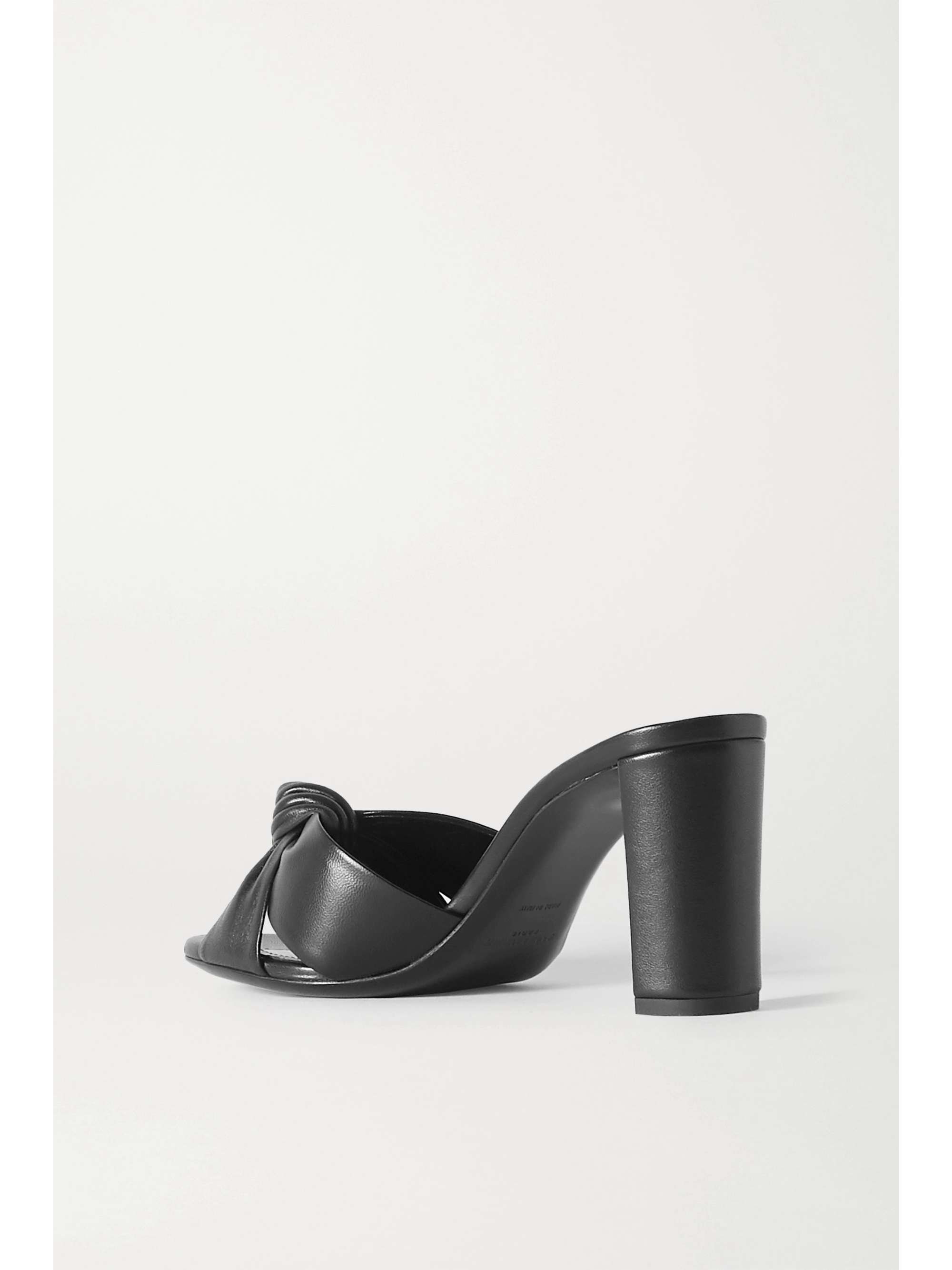 saint laurent bianca knotted leather mules