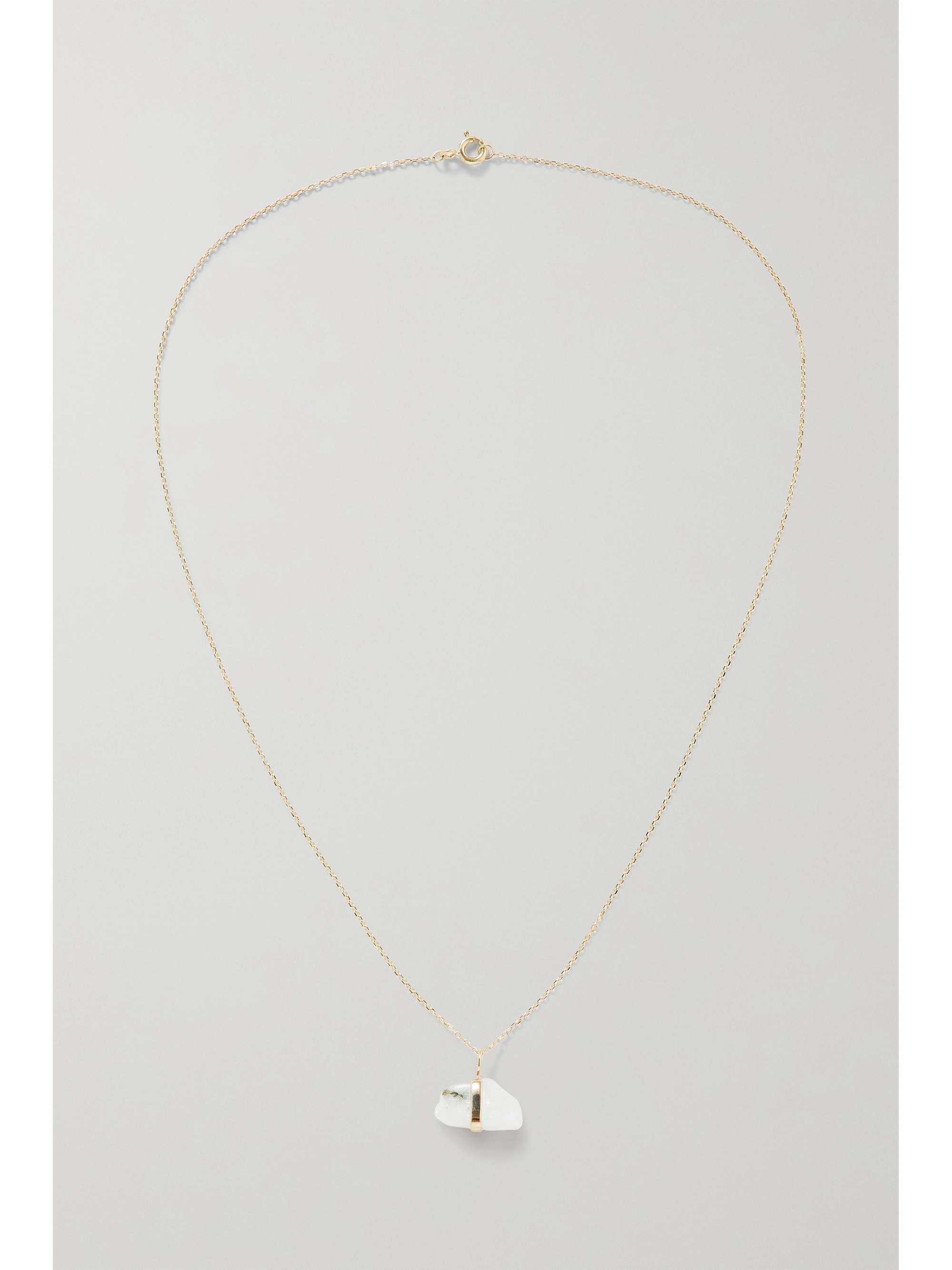 JIA JIA June 14-karat gold moonstone necklace