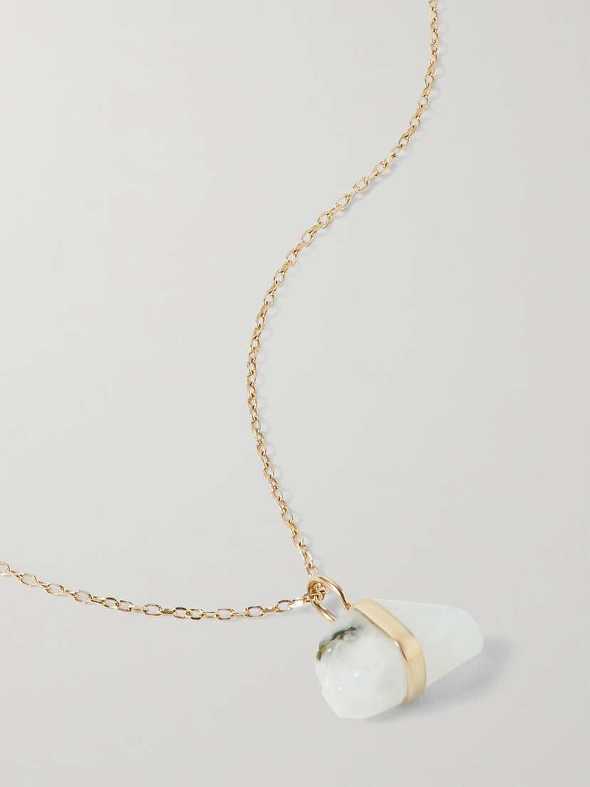 JIA JIA June 14-karat Gold Moonstone Necklace