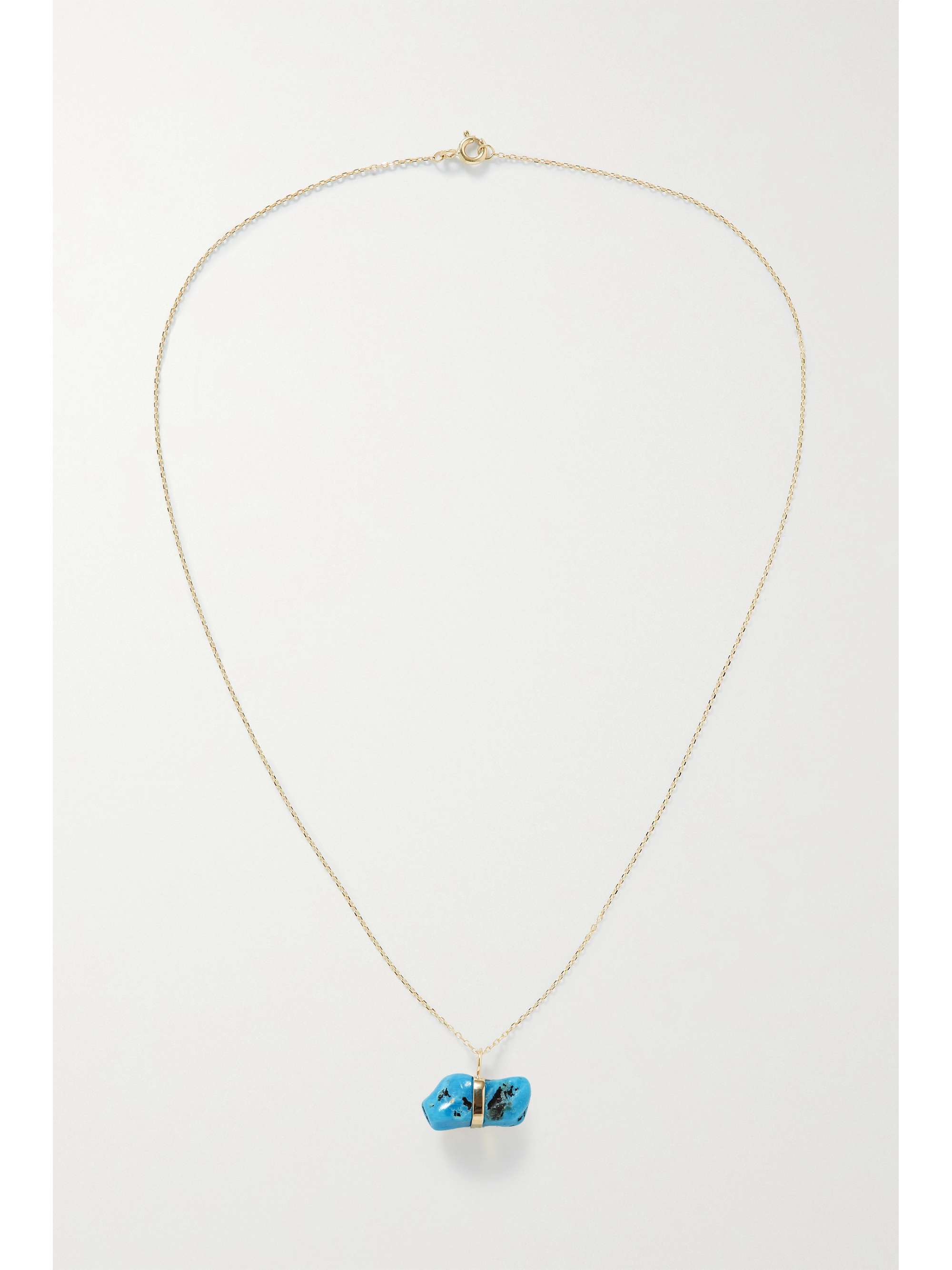 JIA JIA December 14-karat gold turquoise necklace
