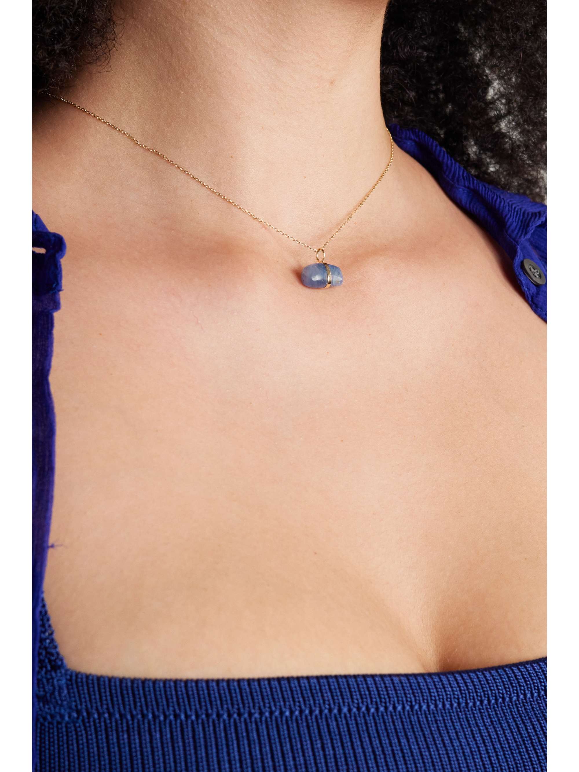 JIA JIA September 14-karat gold sapphire necklace