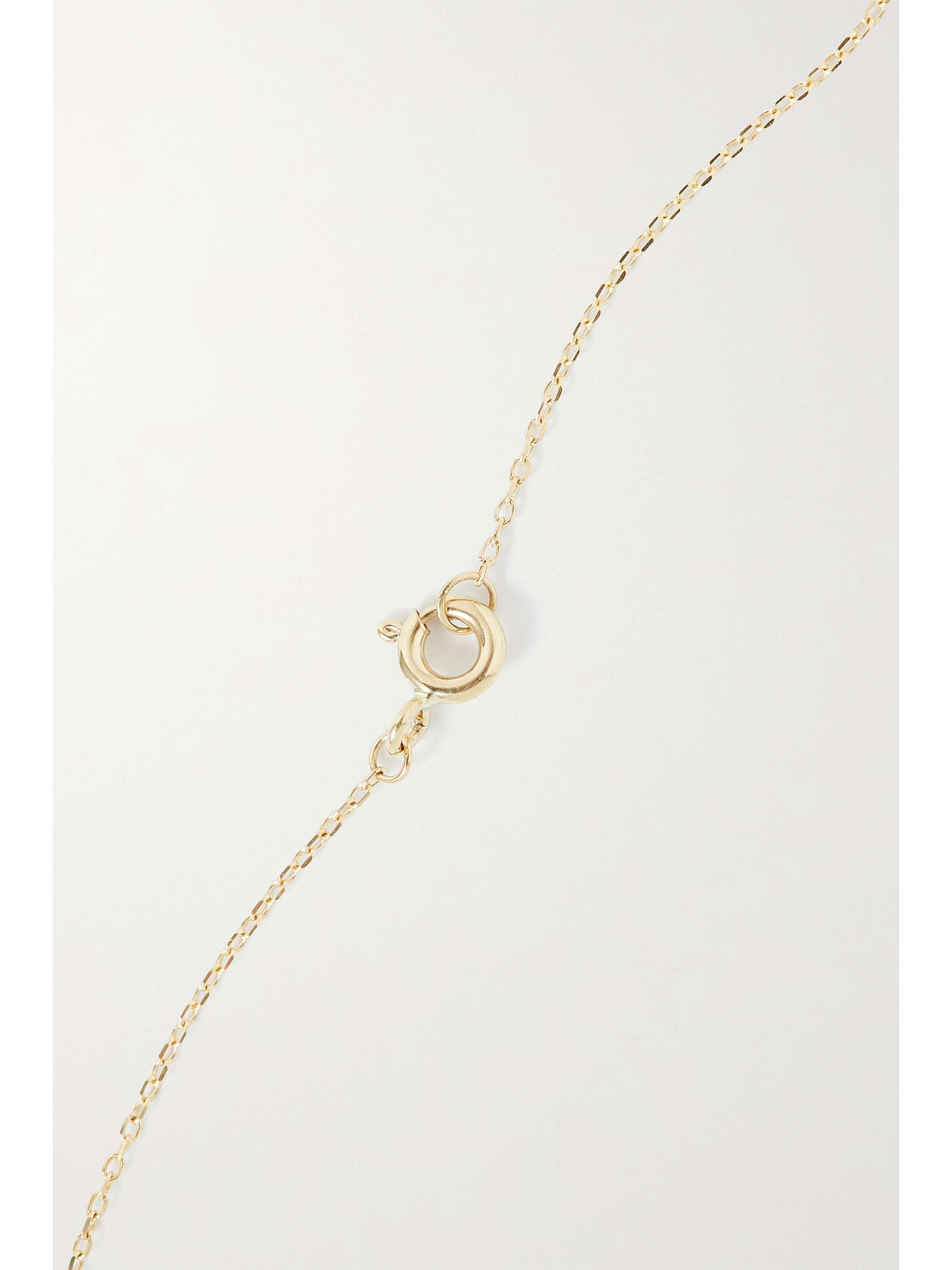 JIA JIA May 14-karat gold emerald necklace