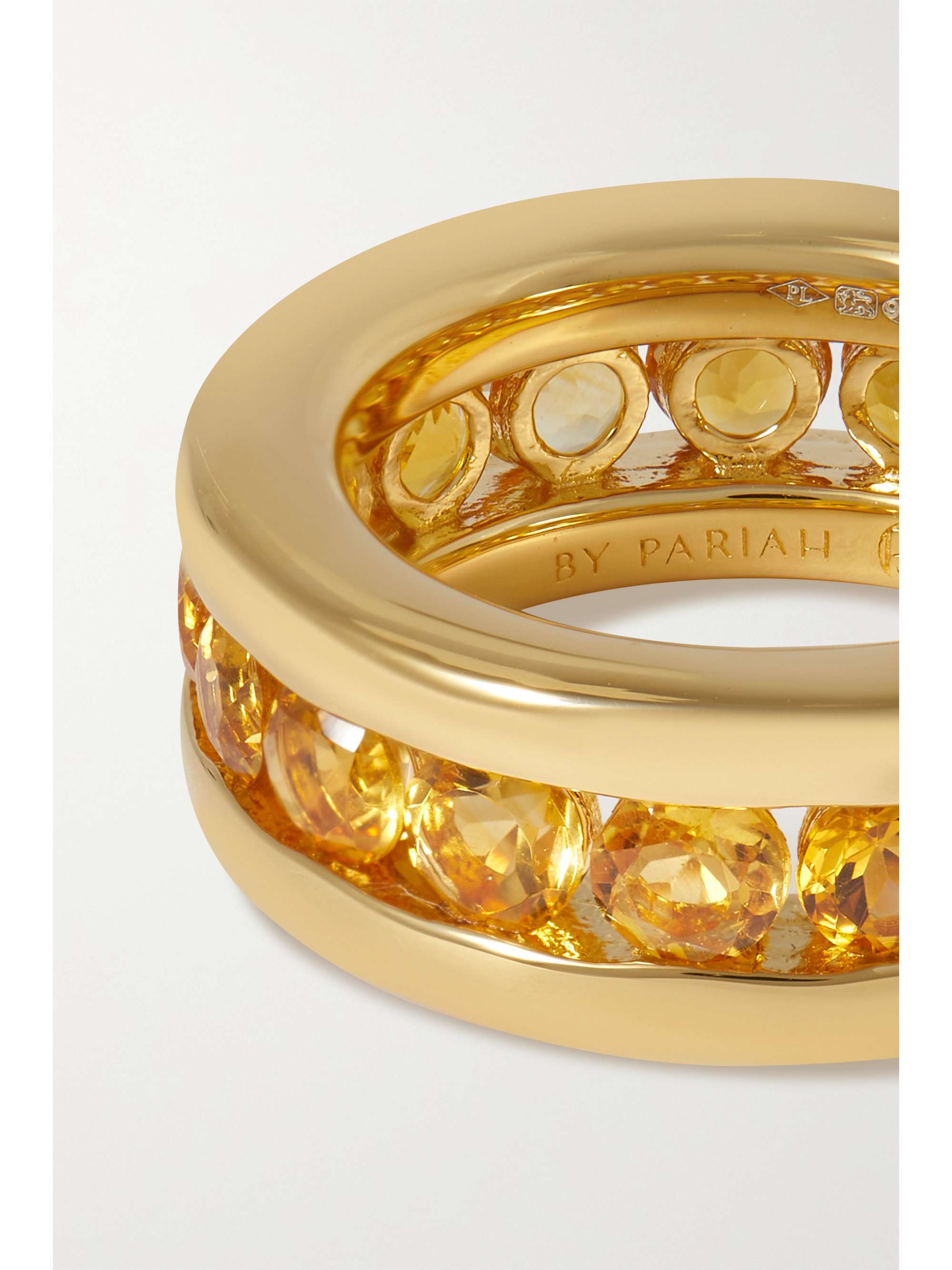 BY PARIAH The Robyn recycled gold vermeil citrine ring