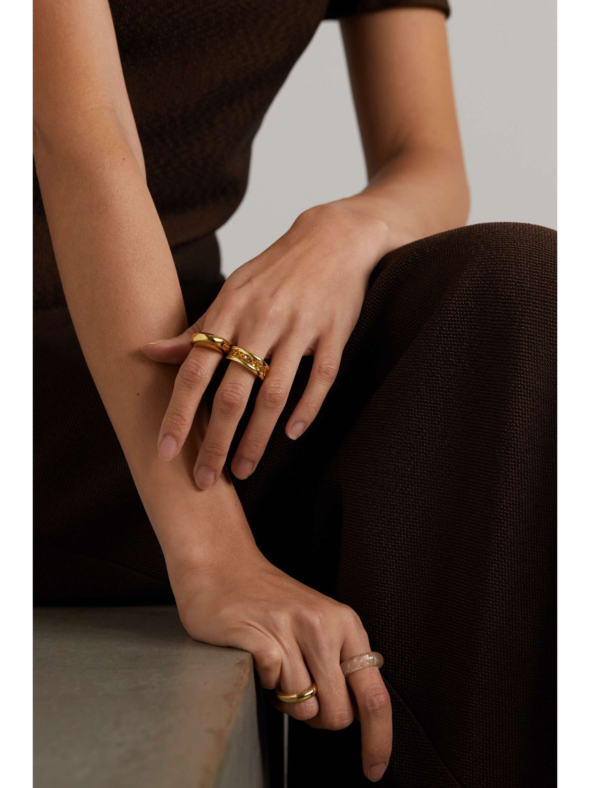BY PARIAH The Robyn recycled gold vermeil citrine ring