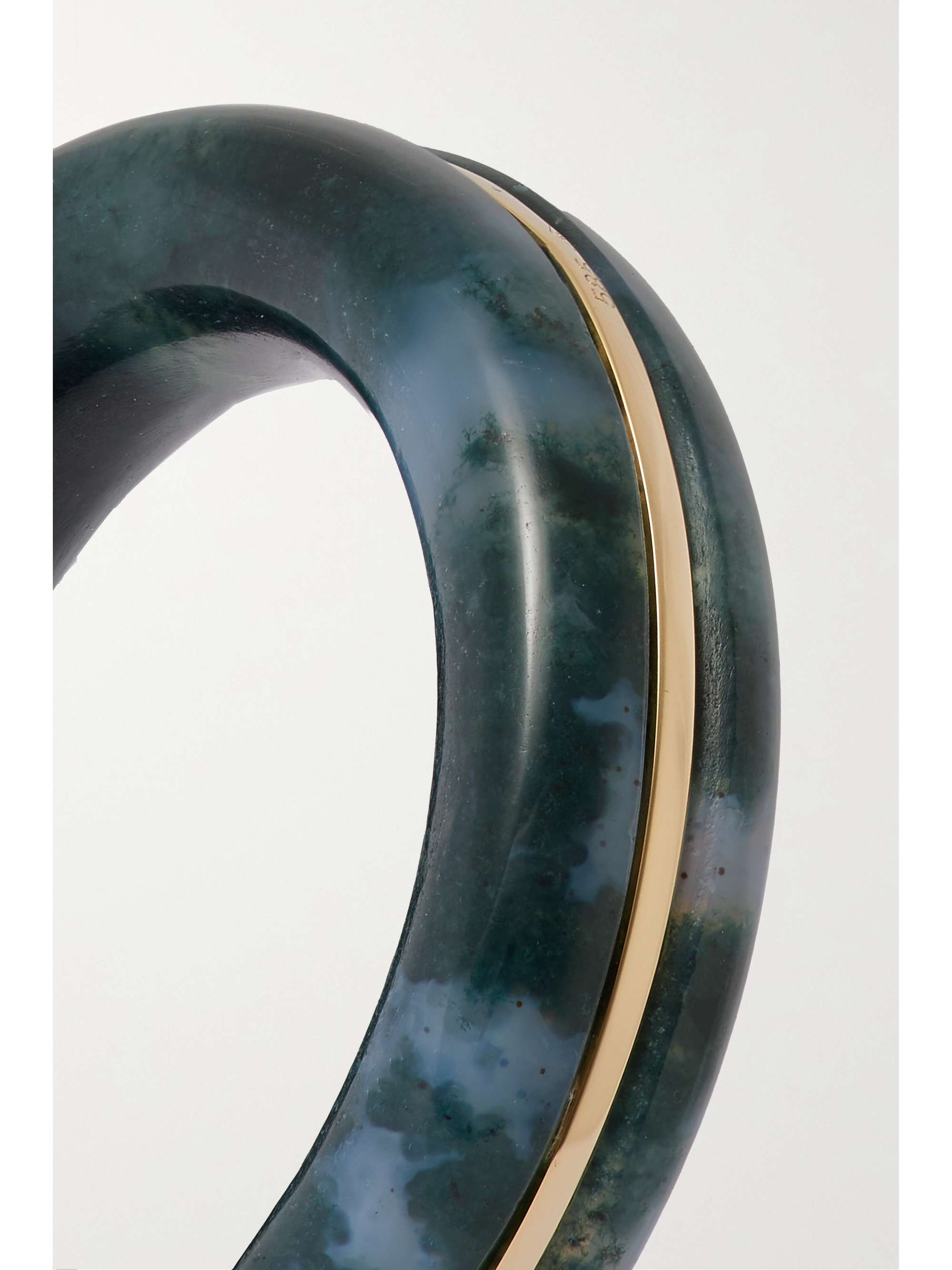 BY PARIAH Essential Gem 14-karat gold agate ring