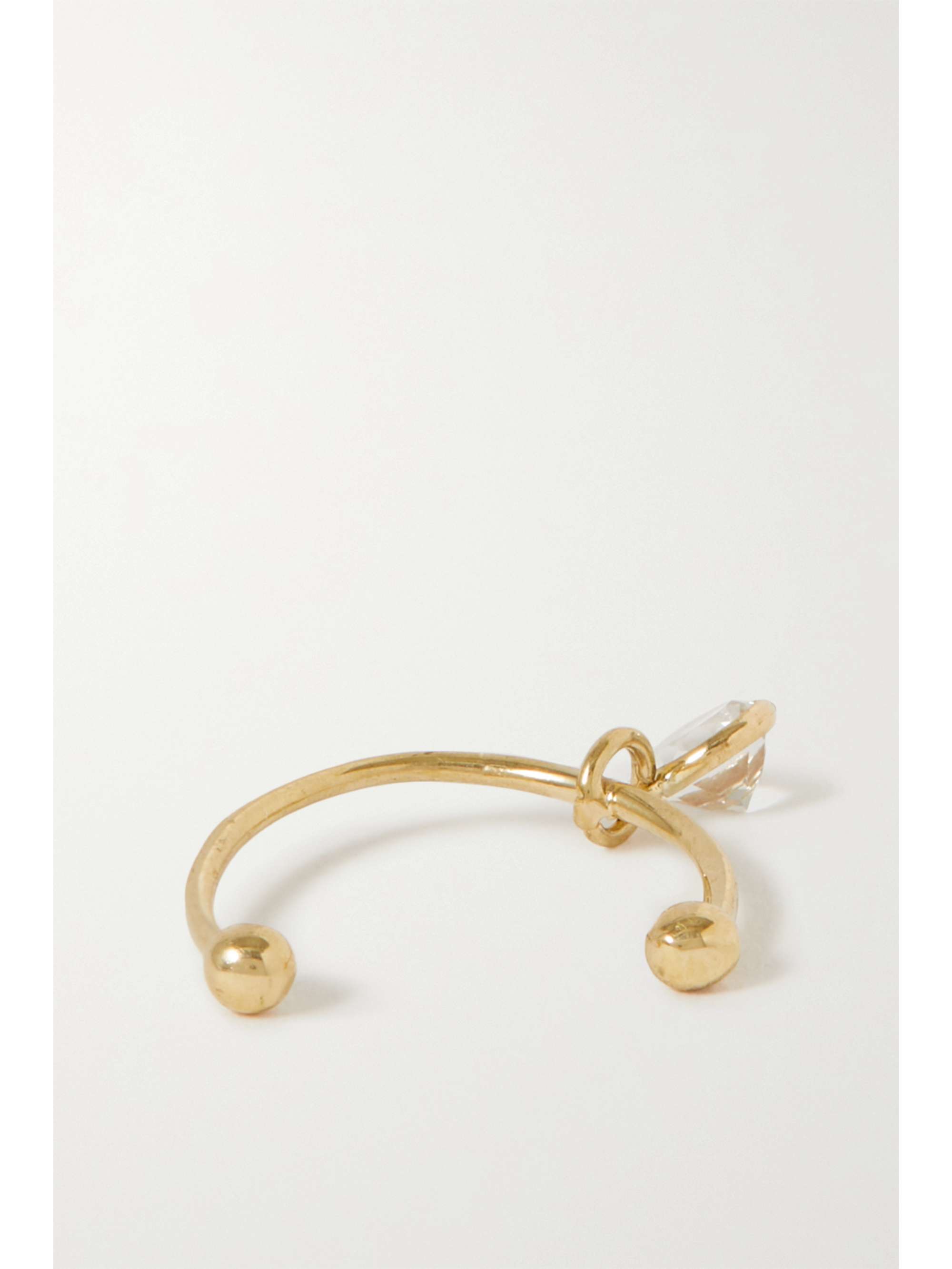LOREN STEWART Highlight 14-karat gold topaz ear cuff