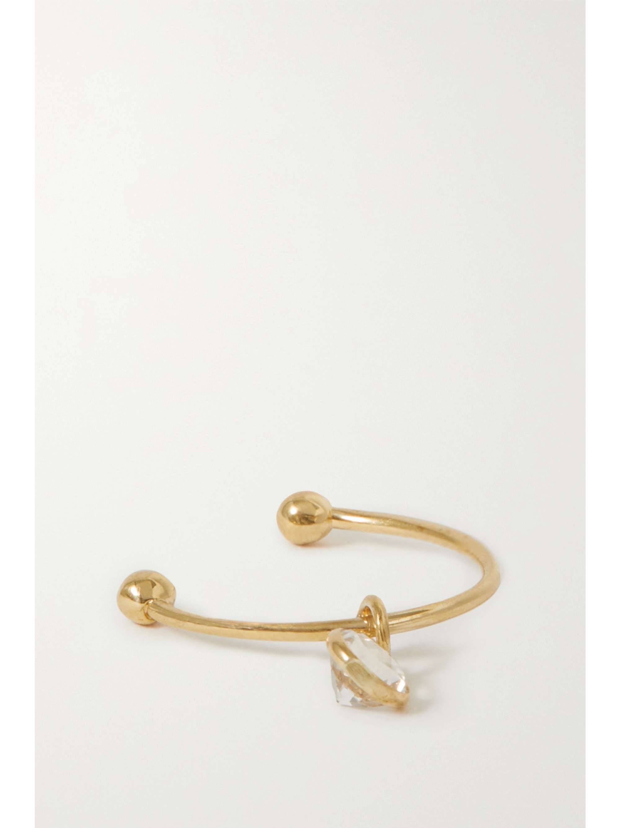 LOREN STEWART Highlight 14-karat gold topaz ear cuff