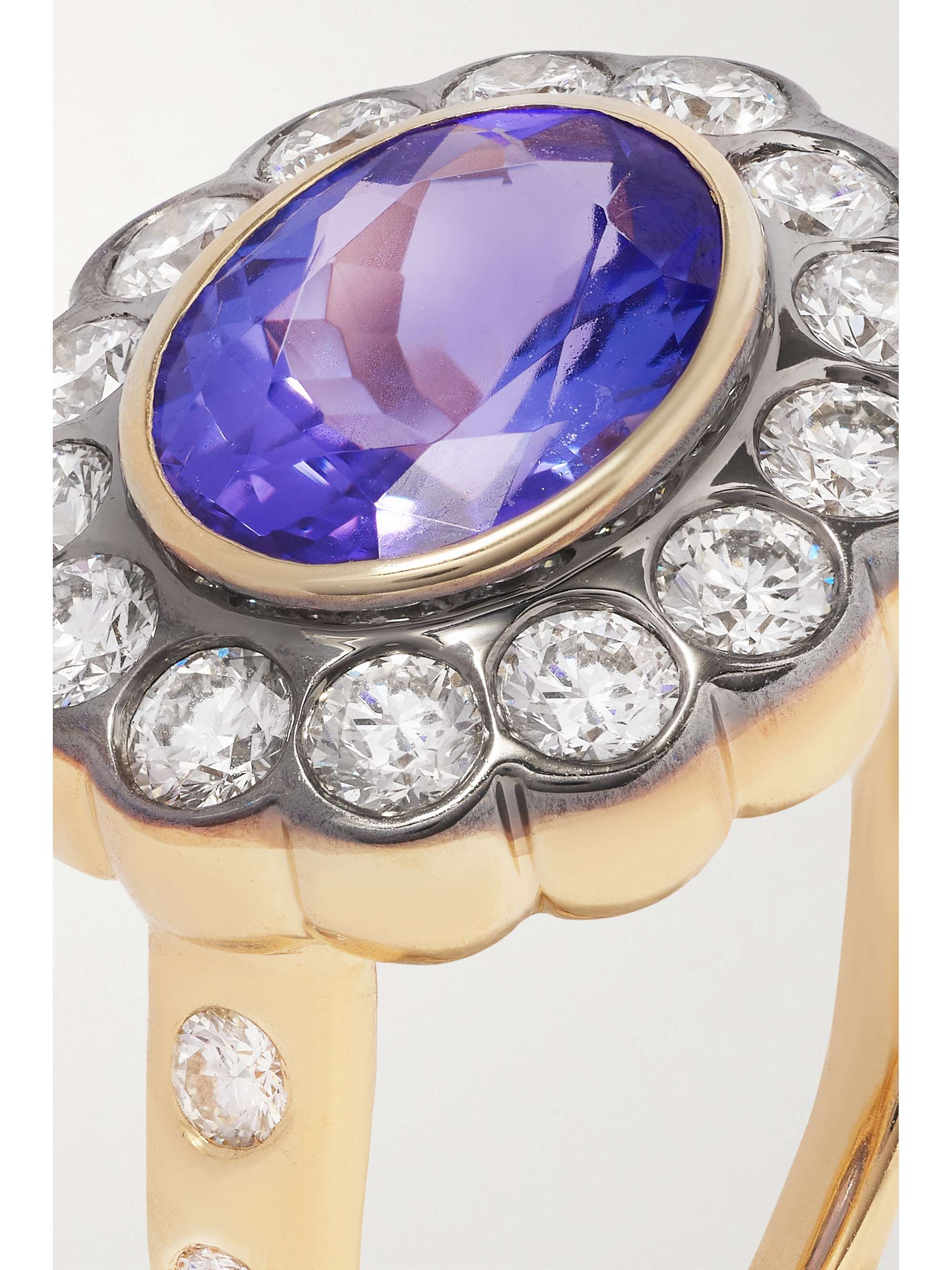 MARLO LAZ Alexandra 14-karat gold, emerald and diamond ring
