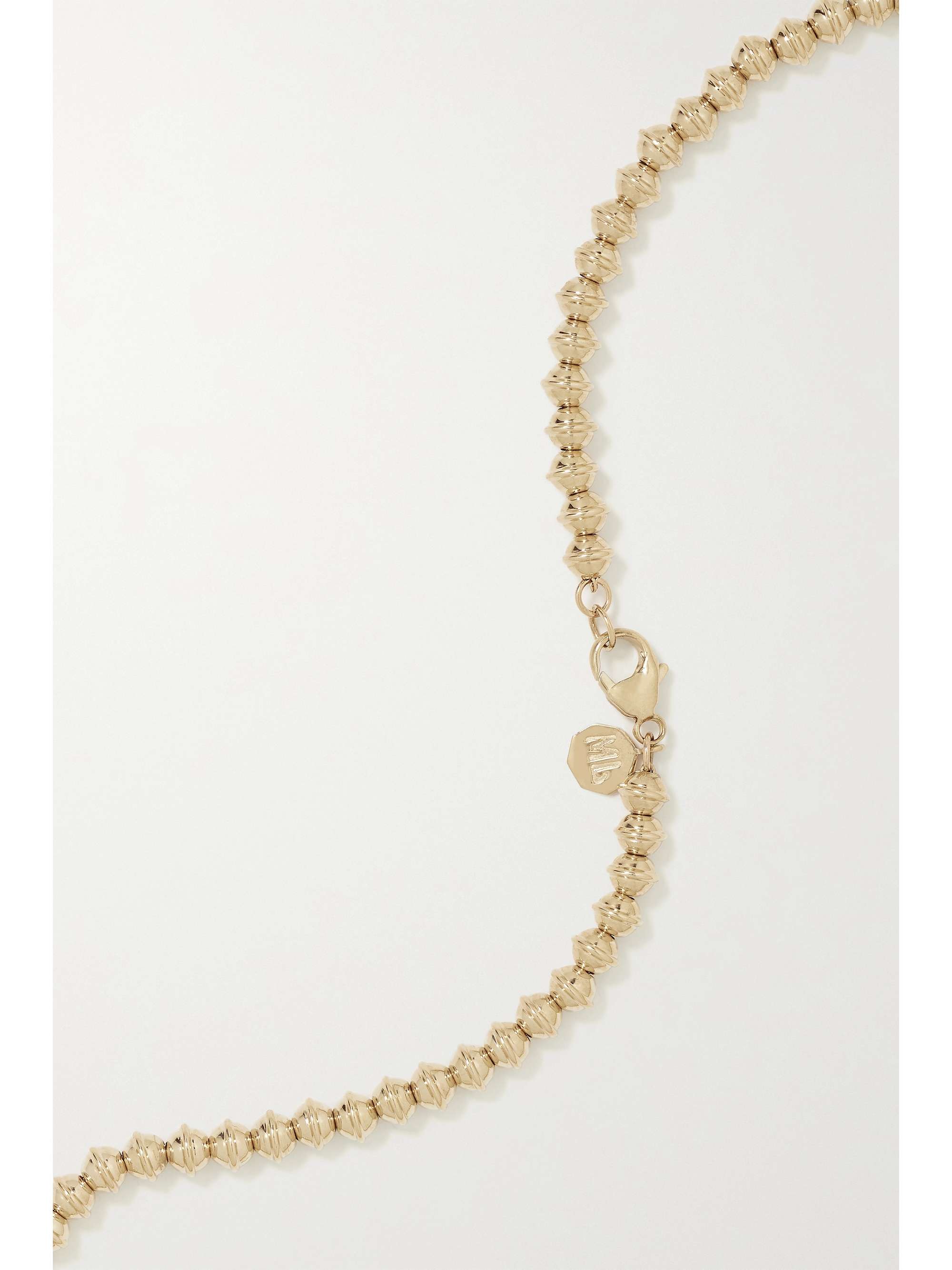 MARLO LAZ Mini Squash Blossom 14-karat gold necklace