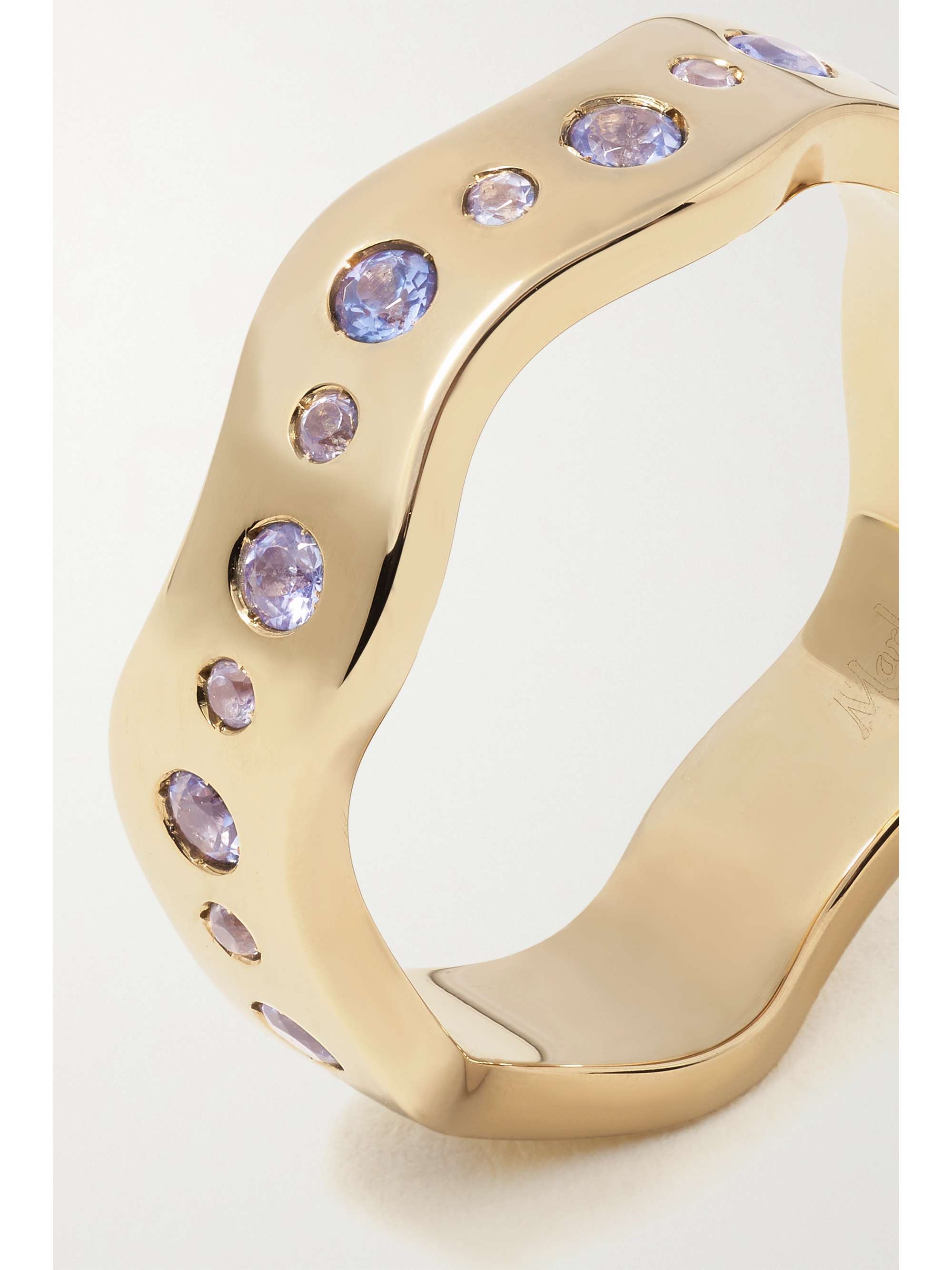 MARLO LAZ Wave 14-karat gold tanzanite ring