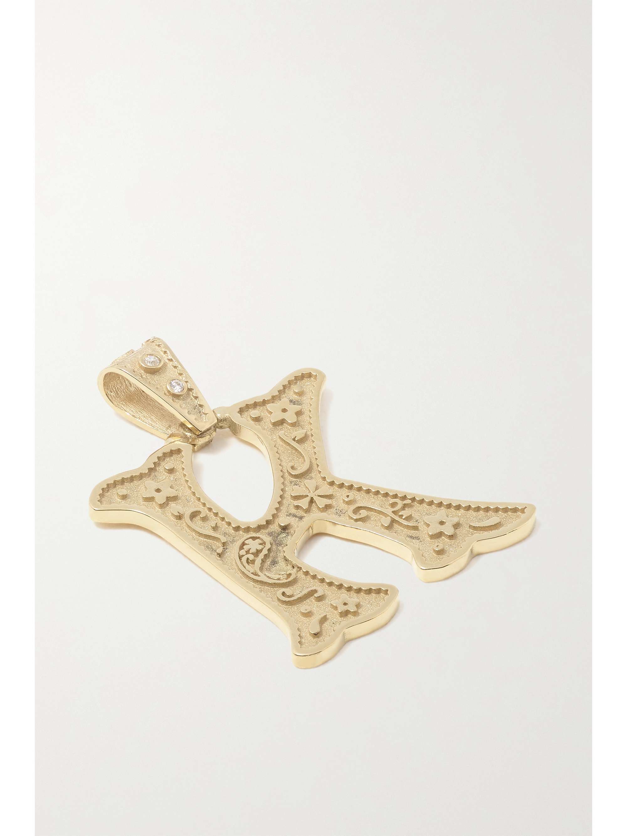 MARLO LAZ 14-karat gold diamond pendant