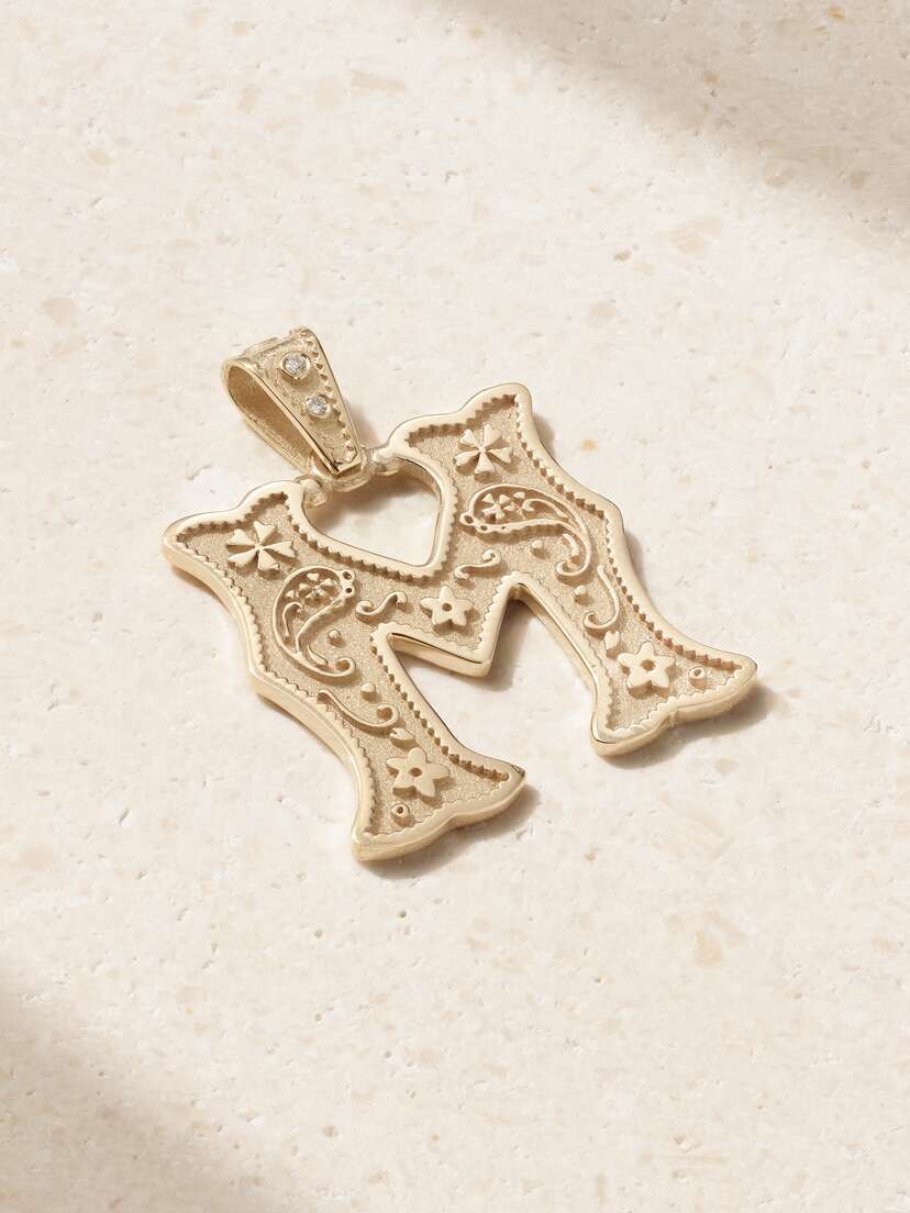 Marlo Laz 14-karat Gold Diamond Pendant