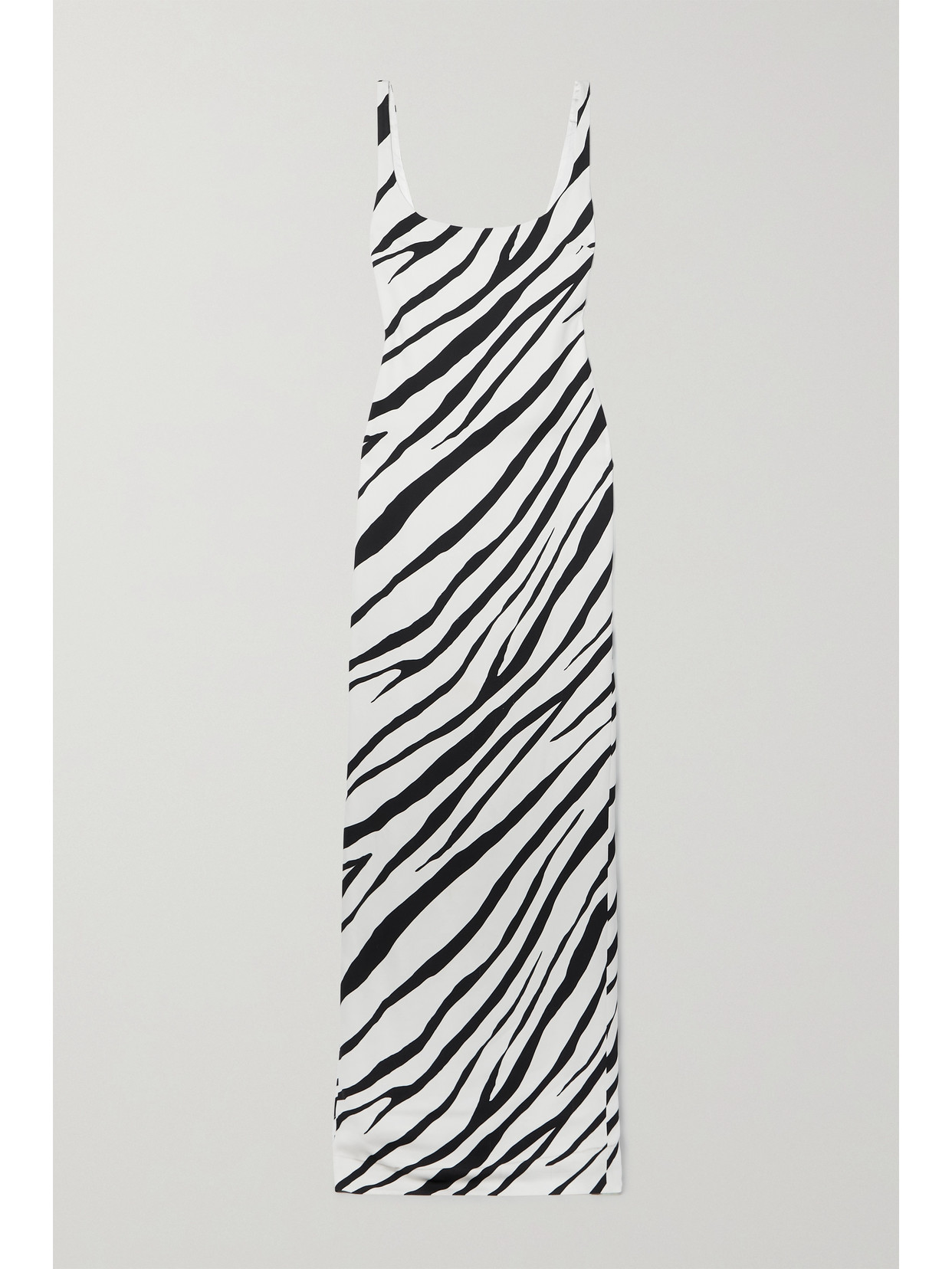 Et Ochs Aaliyah Zebra-print Cady Maxi Dress