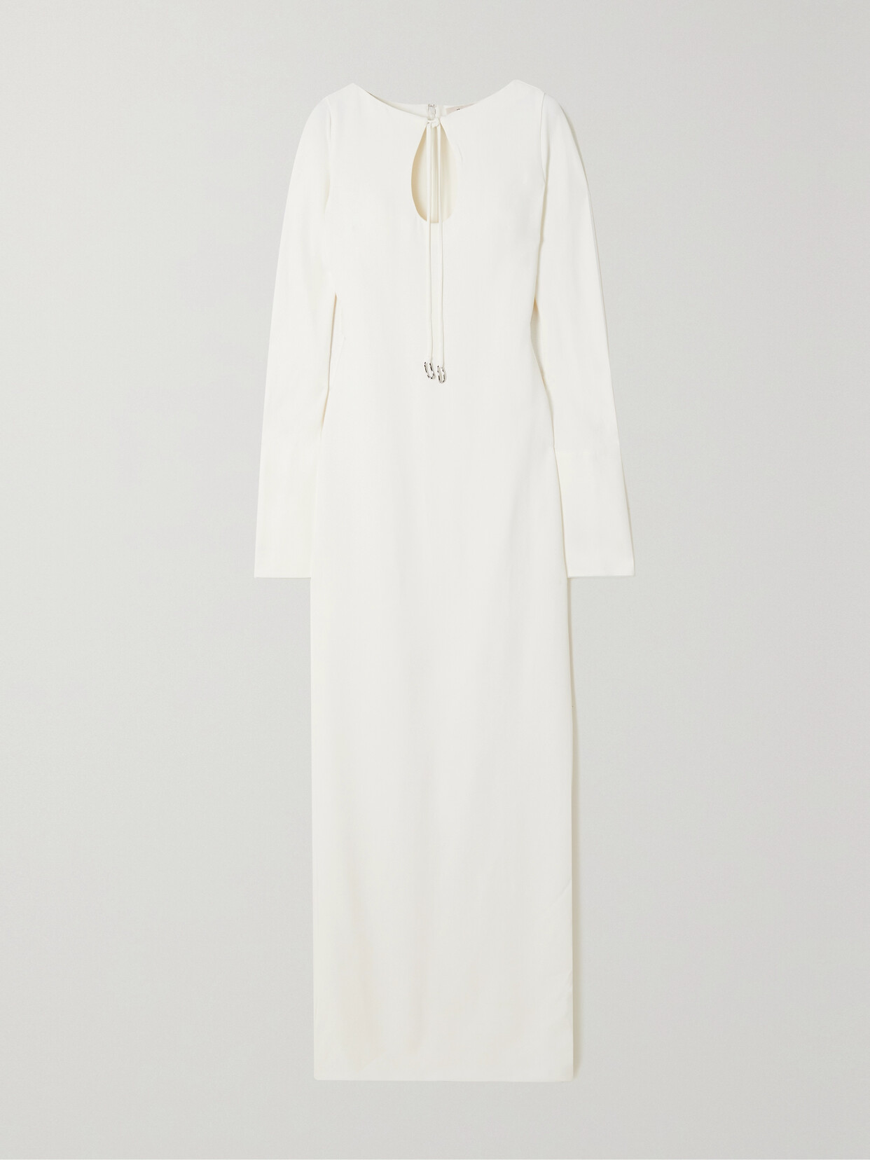 Et Ochs Gabriella Tie-detailed Cutout Stretch-cady Maxi Dress