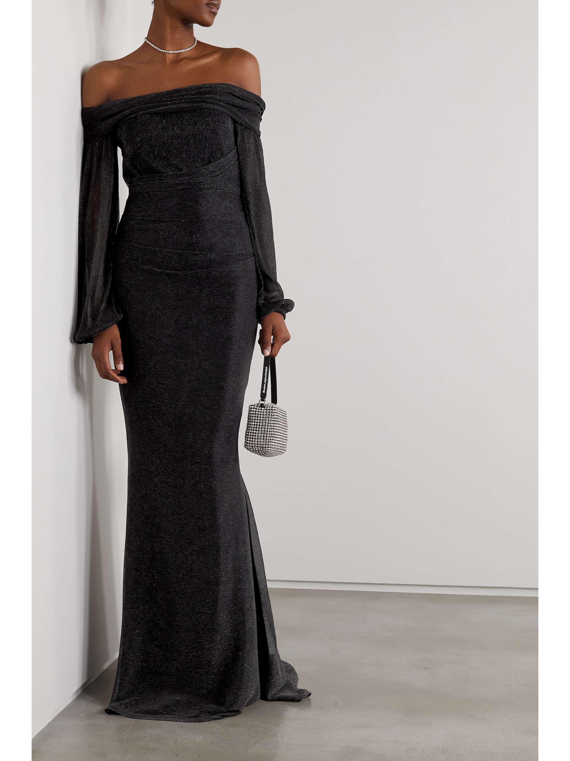 metallic voile gown | TALBOT RUNHOF 