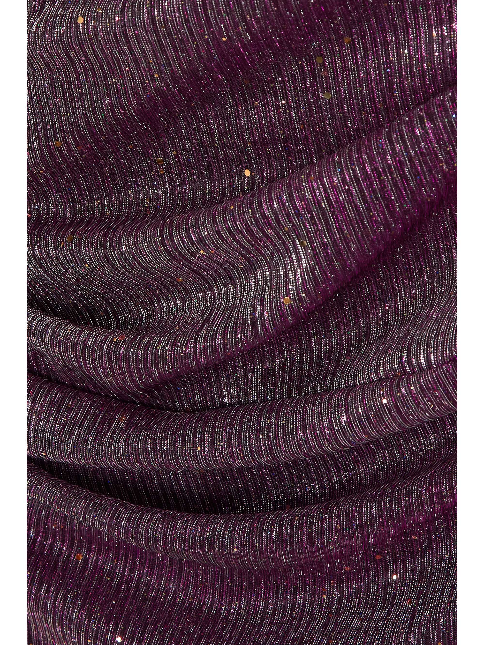 TALBOT RUNHOF Cape-effect metallic voile gown