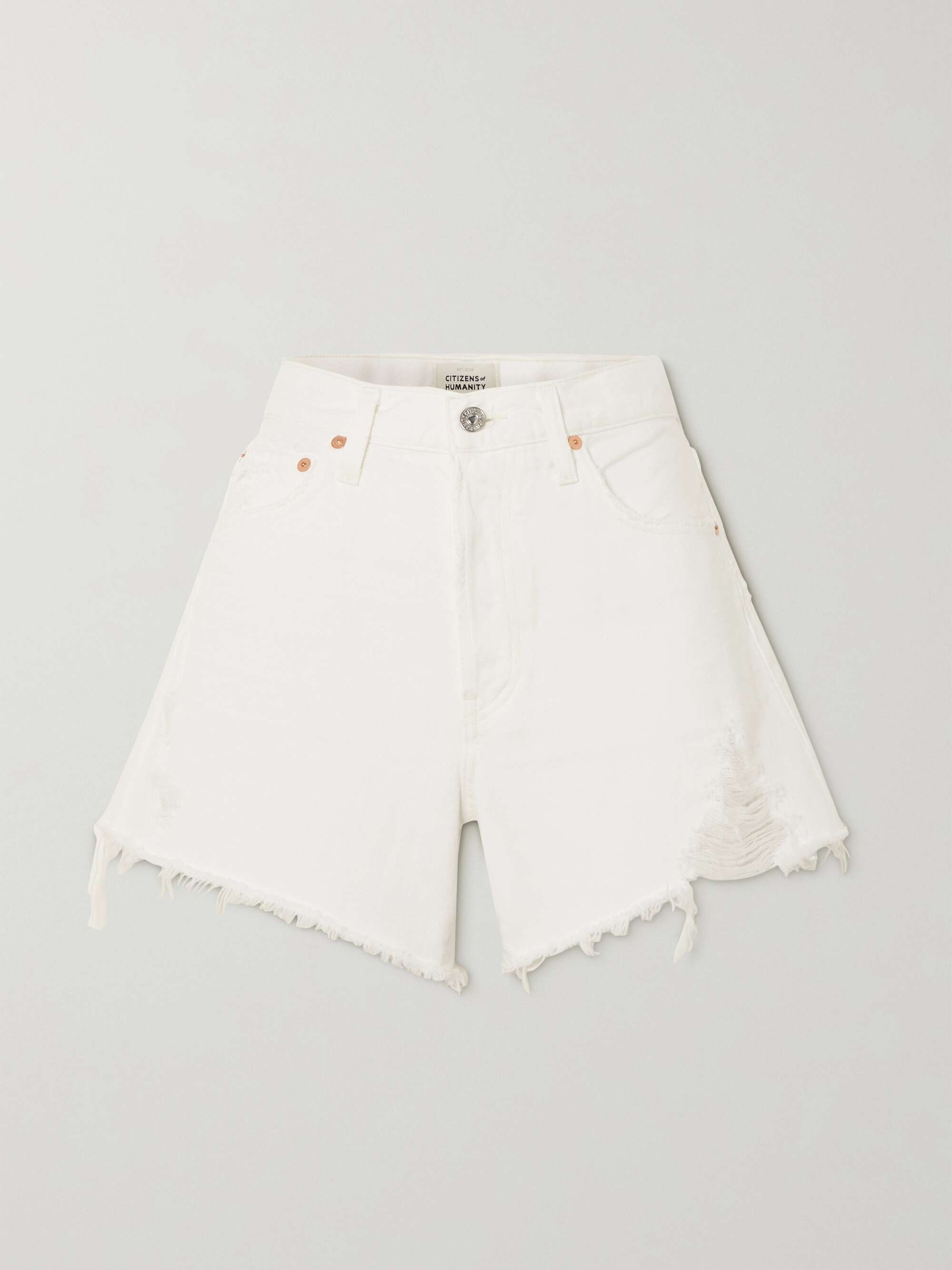 White Annabelle distressed organic 