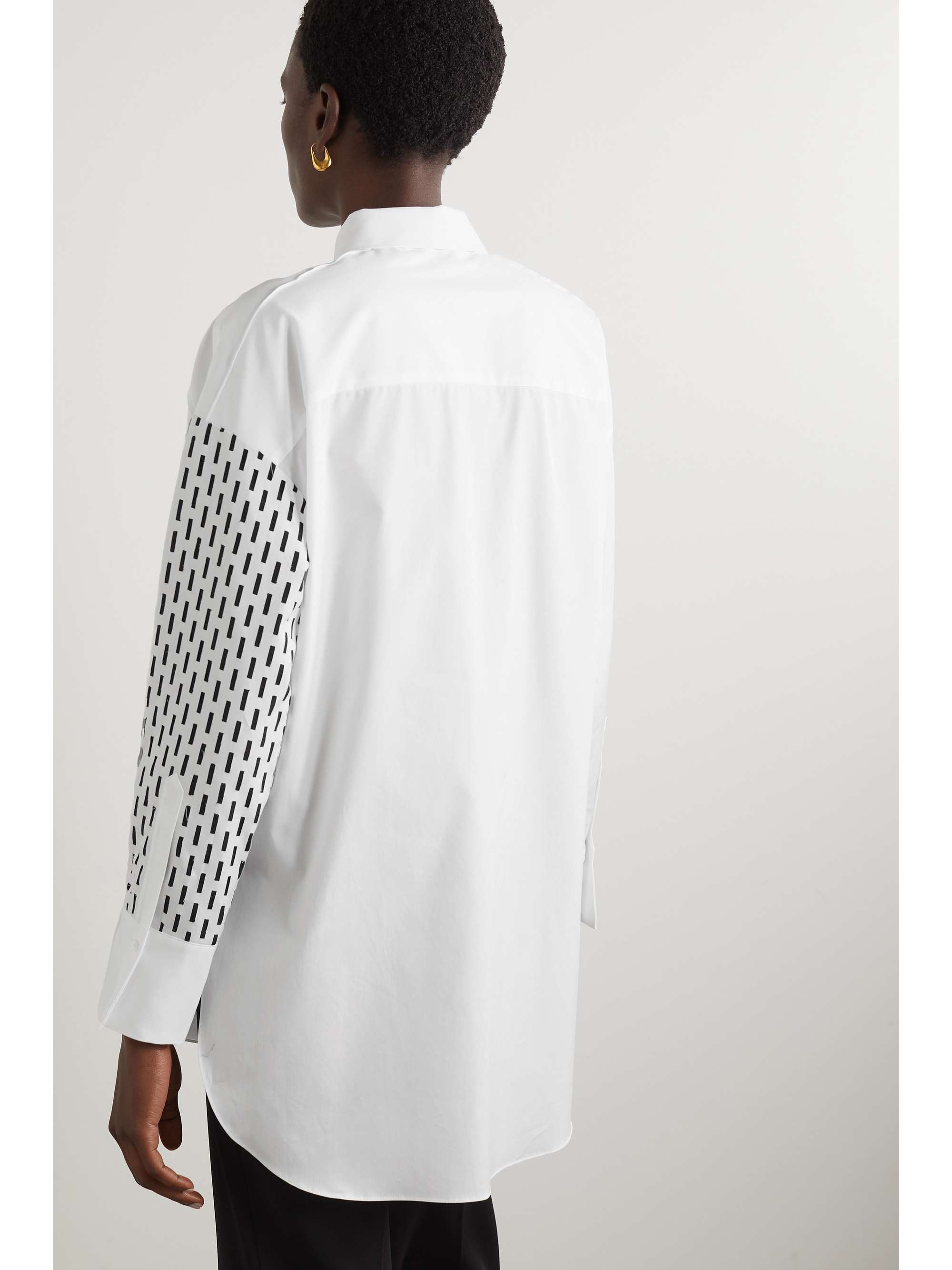 PARTOW Hugo printed cotton-poplin shirt