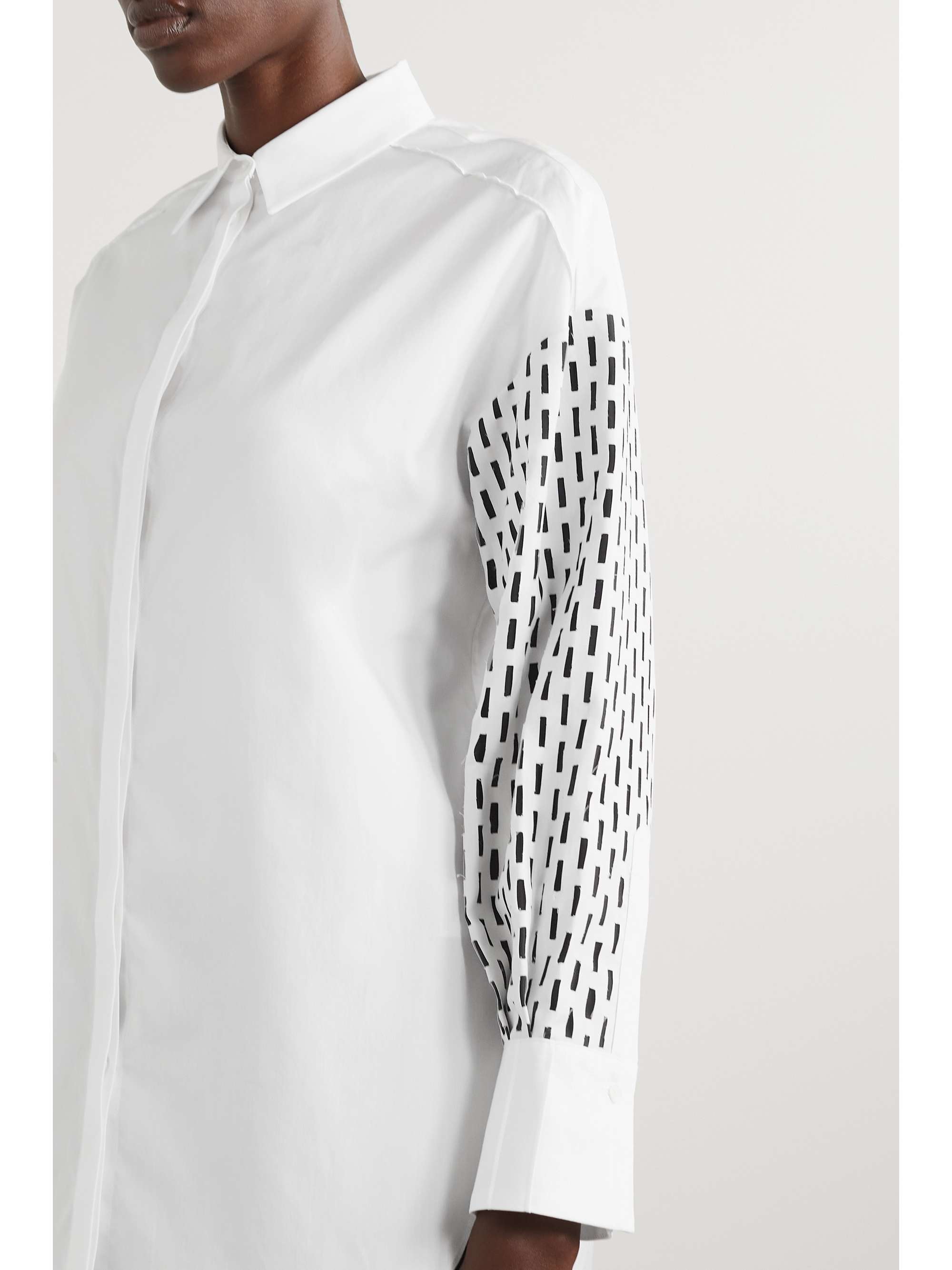 PARTOW Hugo printed cotton-poplin shirt
