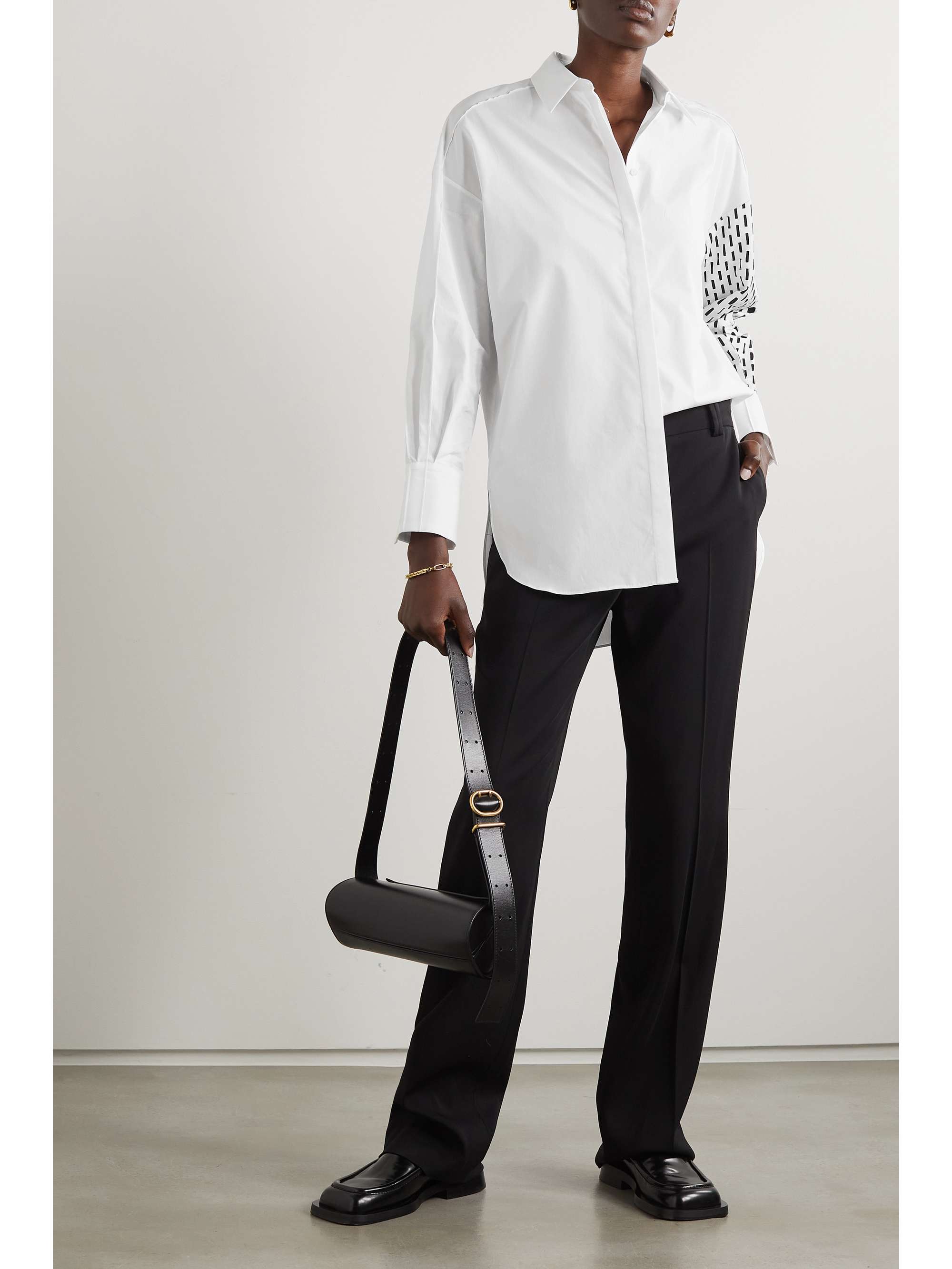 PARTOW Hugo printed cotton-poplin shirt