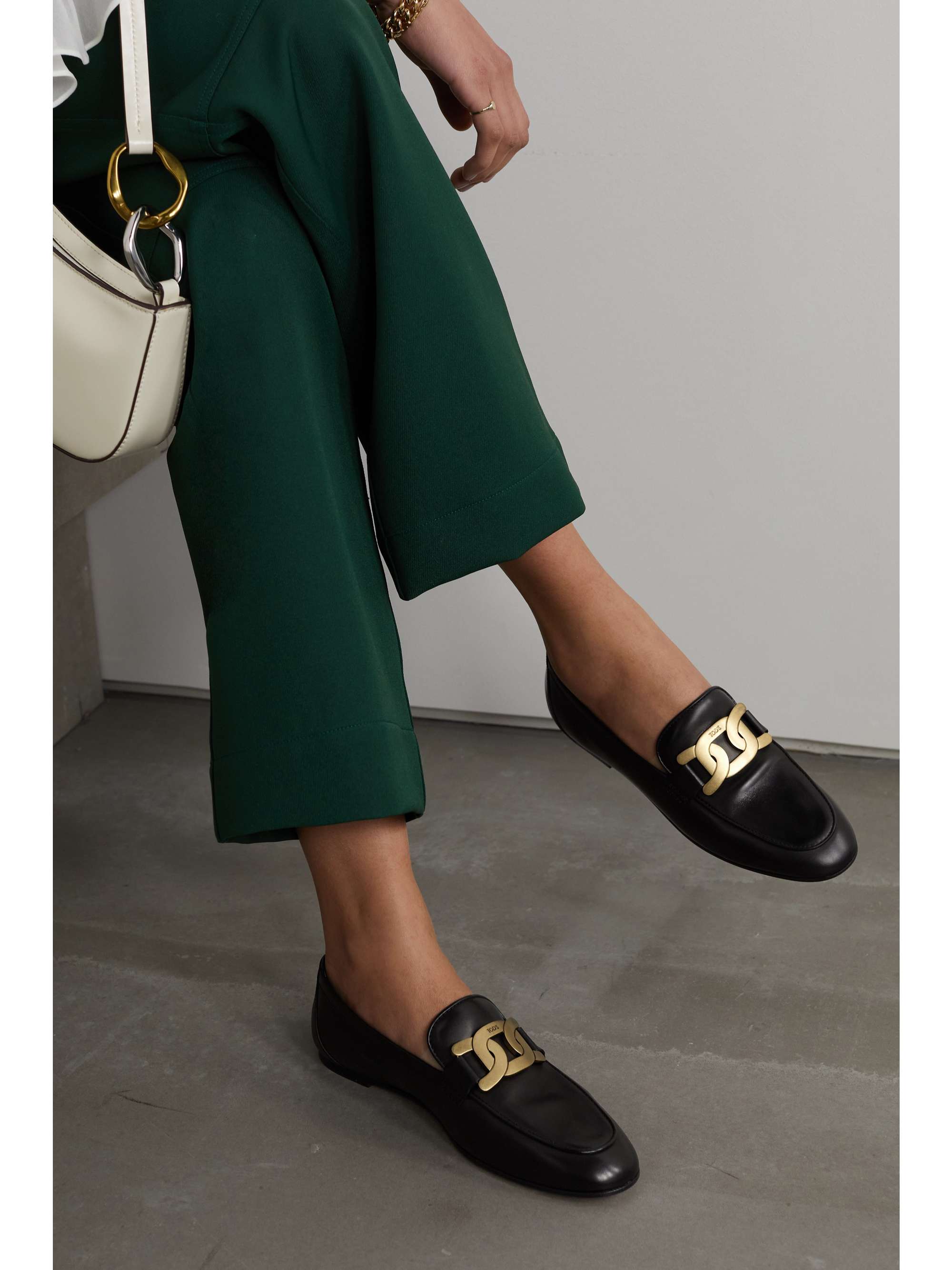 Udstyr budget acceptabel TOD'S Embellished leather loafers | NET-A-PORTER