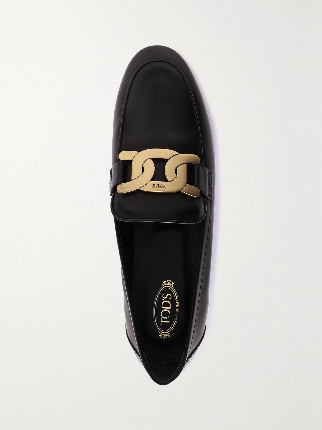 Tod's Embellished Leather Loafers - Black