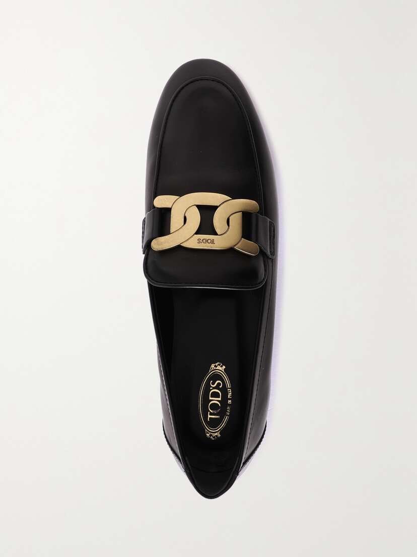 Tod's Embellished Leather Loafers