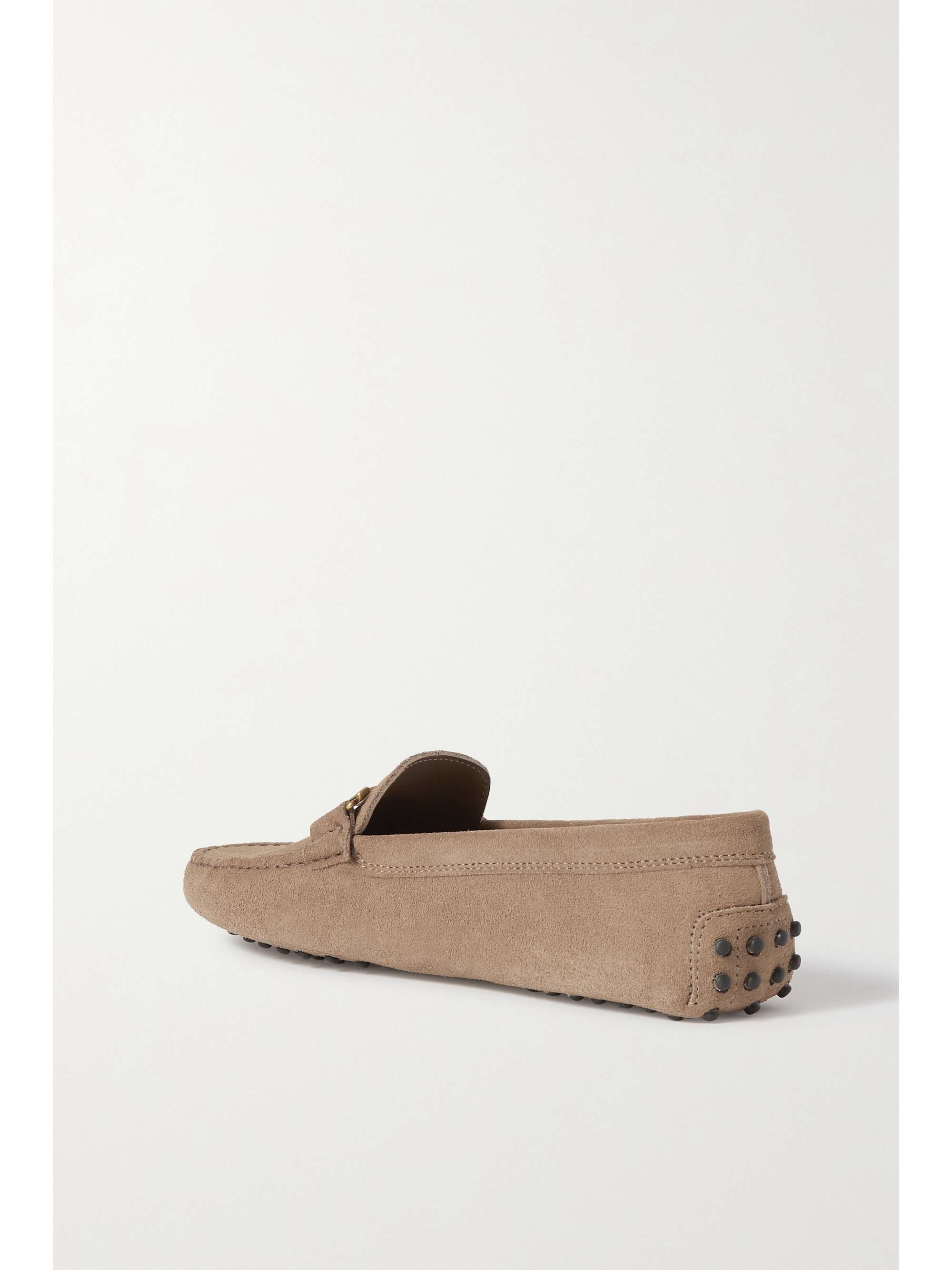 TOD'S Gommini embellished suede loafers