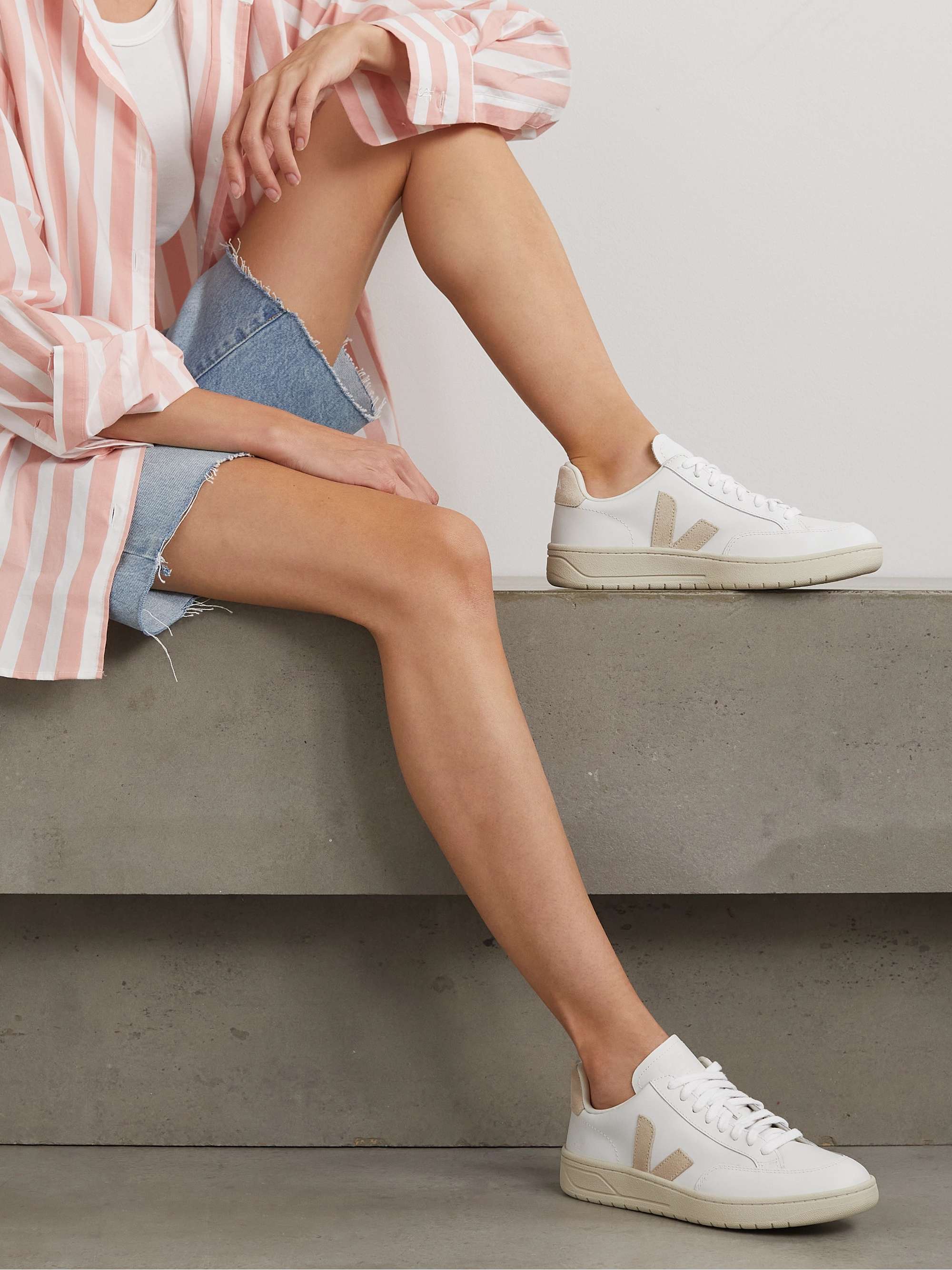 Veja V-12 Leather Sneakers