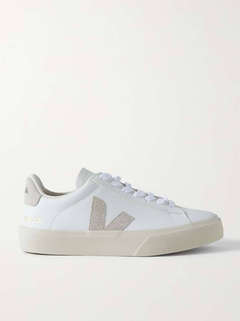 Veja Campo Suede-trimmed Leather Sneakers