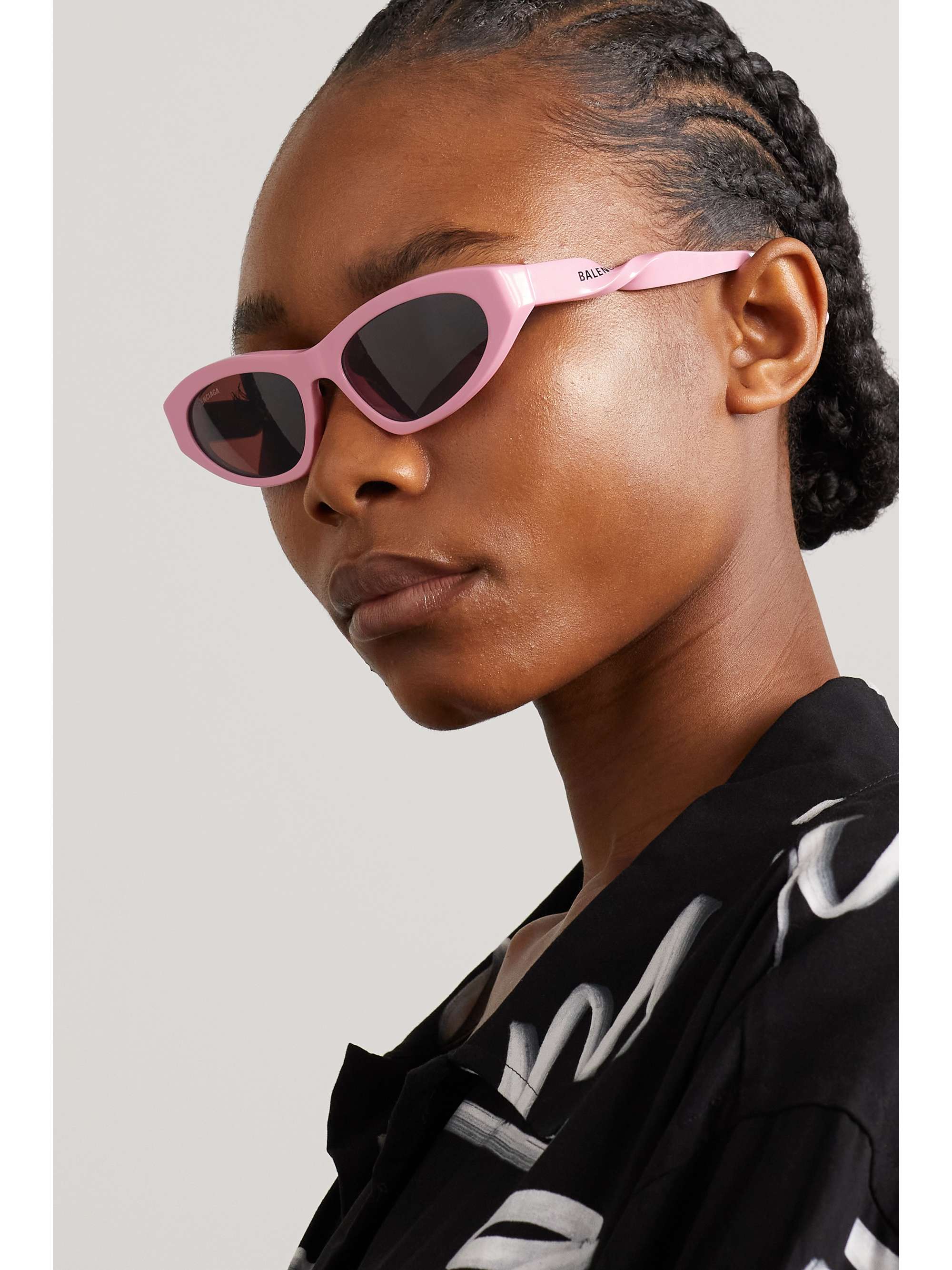 BALENCIAGA EYEWEAR Twist cateye acetate sunglasses NETAPORTER