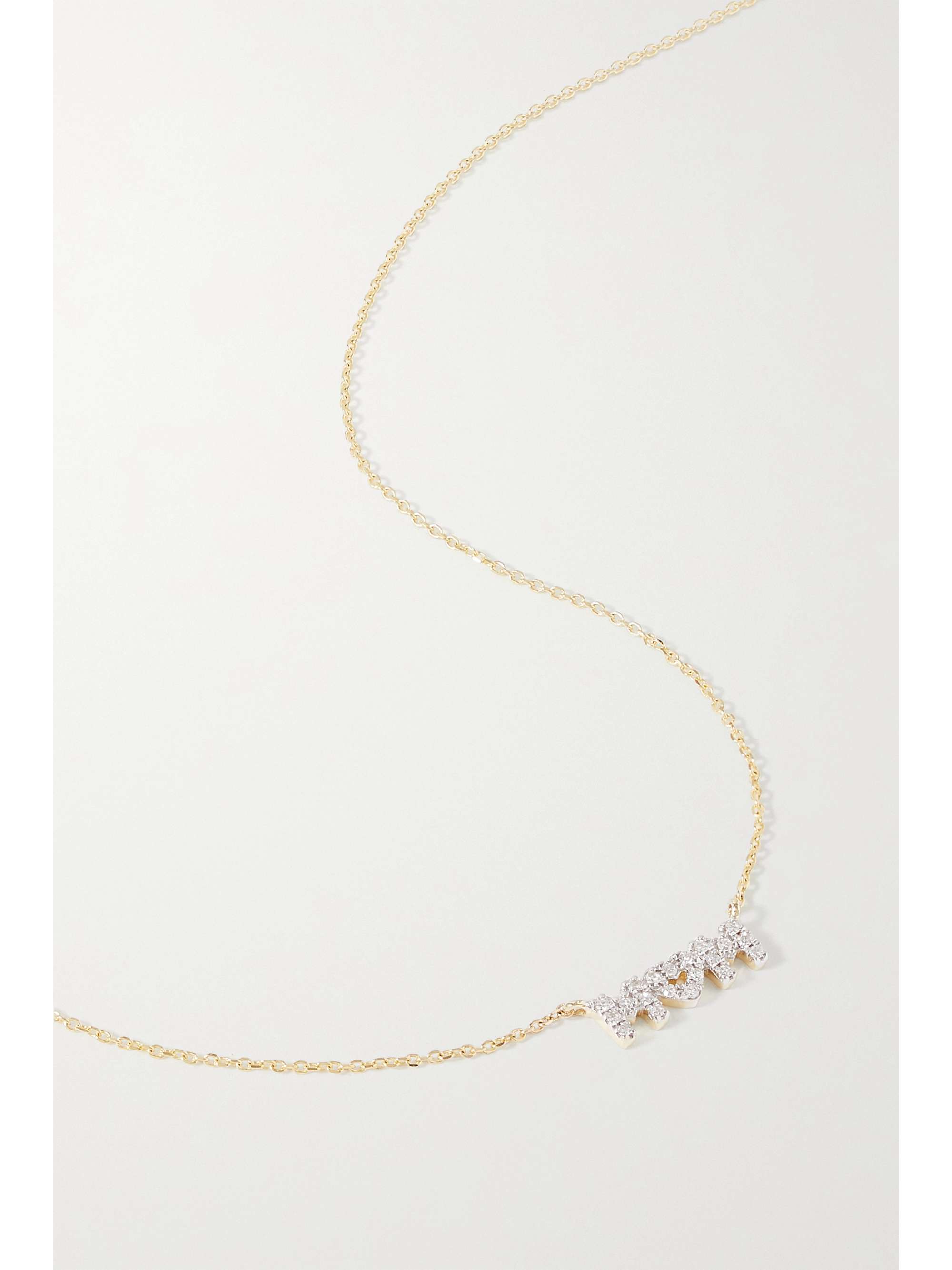 Gold Mom 10-karat gold diamond necklace 