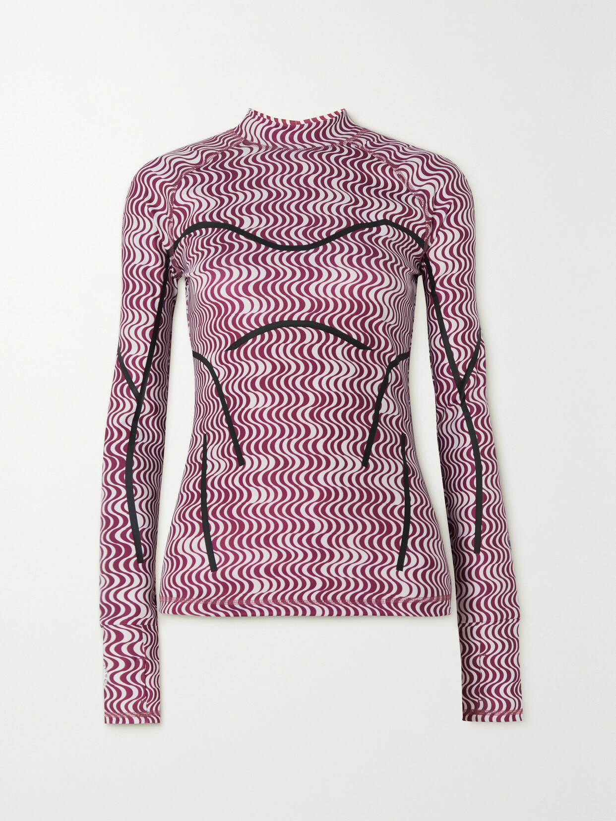 ADIDAS BY STELLA MCCARTNEY ASMC TRUEPURPOSE PRINTED STRETCH RECYCLED TOP